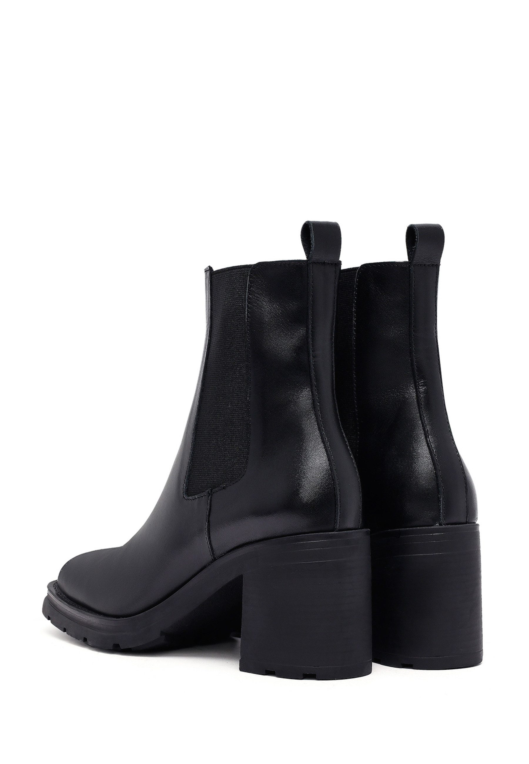 Derimod Absatz-Stiefeletten aus Leder Ankleboots Leder-Textil-Futter, TPU Sohle, Absatz 8 cm
