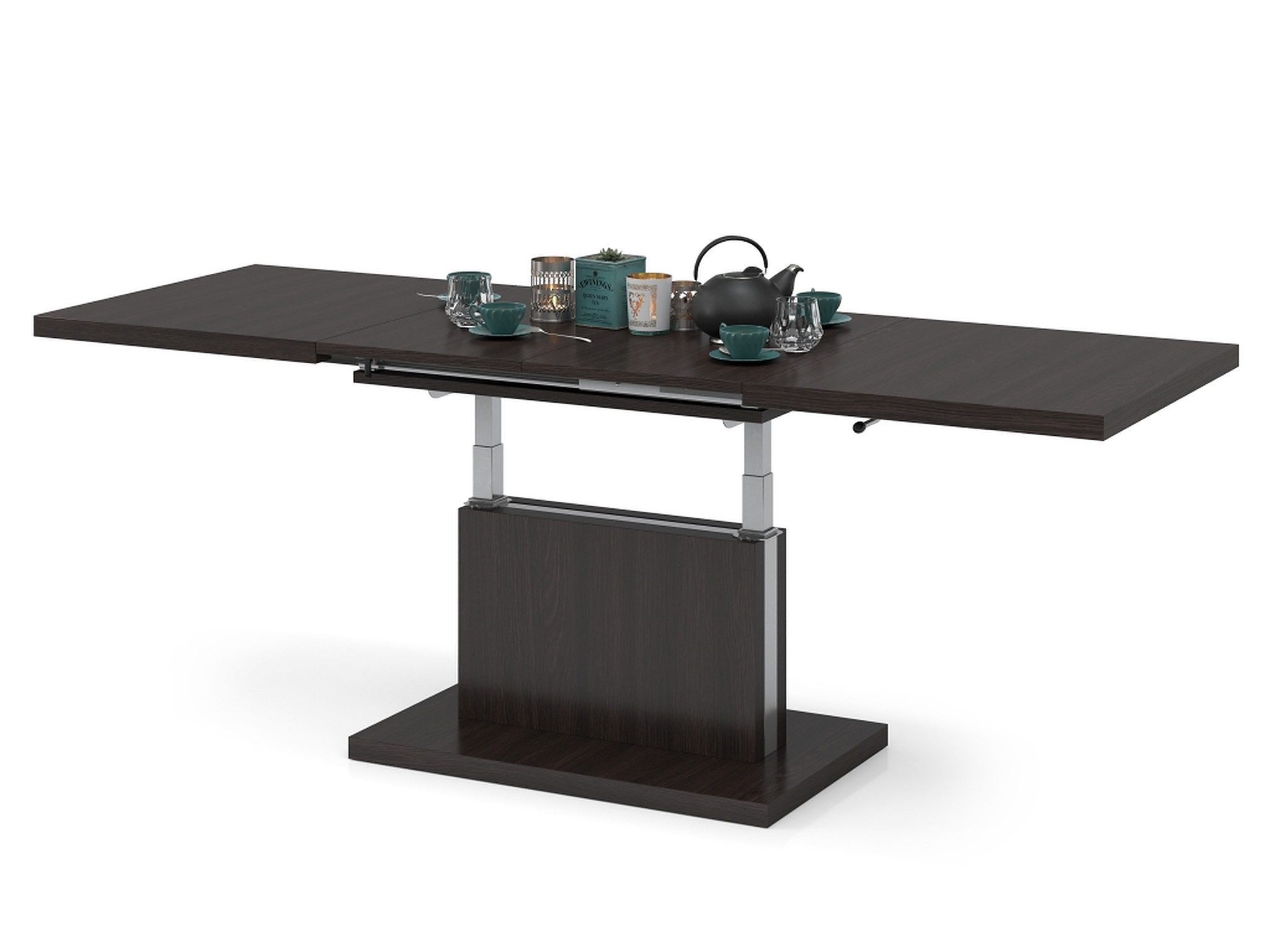 Mazzoni Couchtisch Aston Walnuss Wenge stufenlos günstig online kaufen