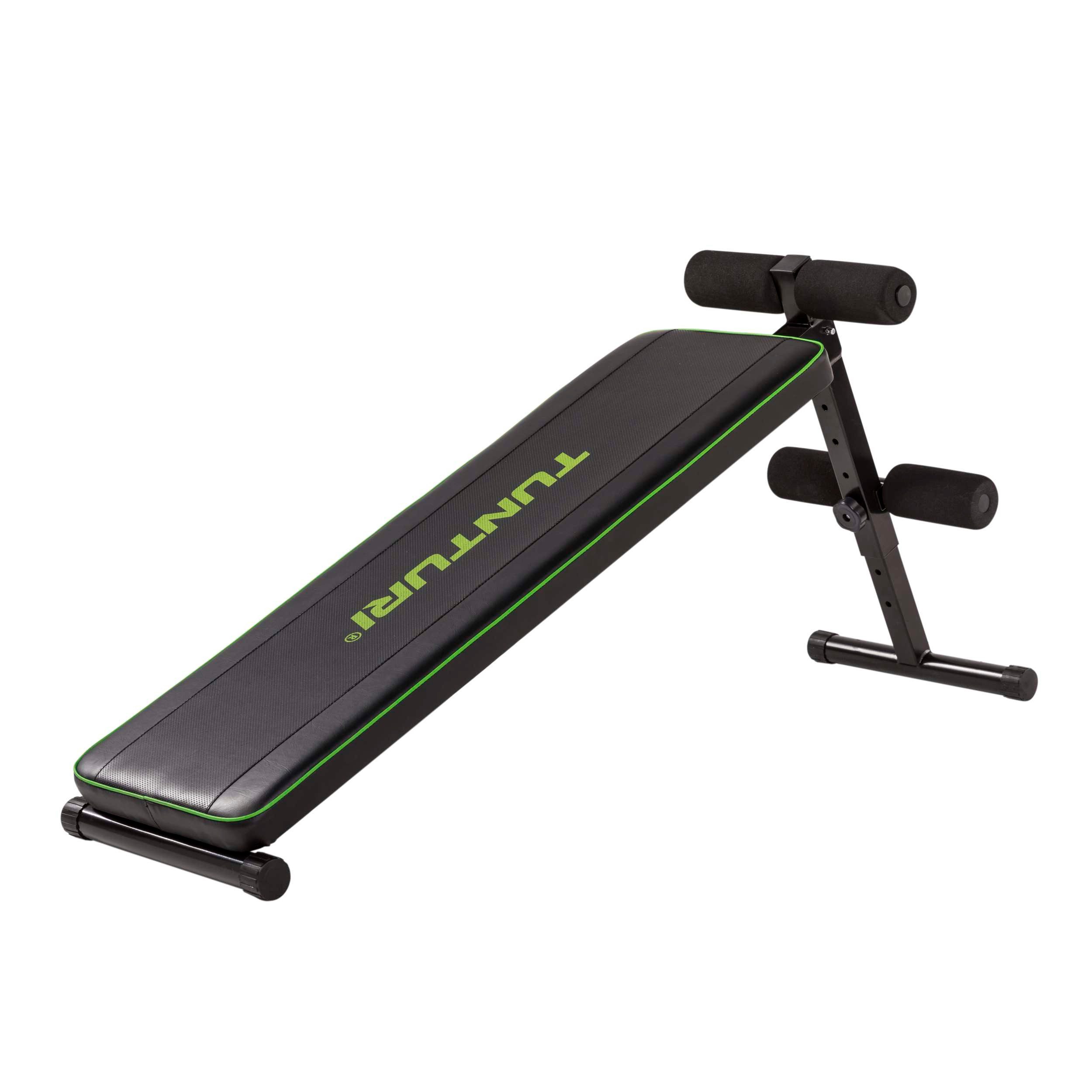 Tunturi Bauchtrainer Bauchtrainer AB20 - Negativ Winkel - Bauchbrett mit Beinrollen