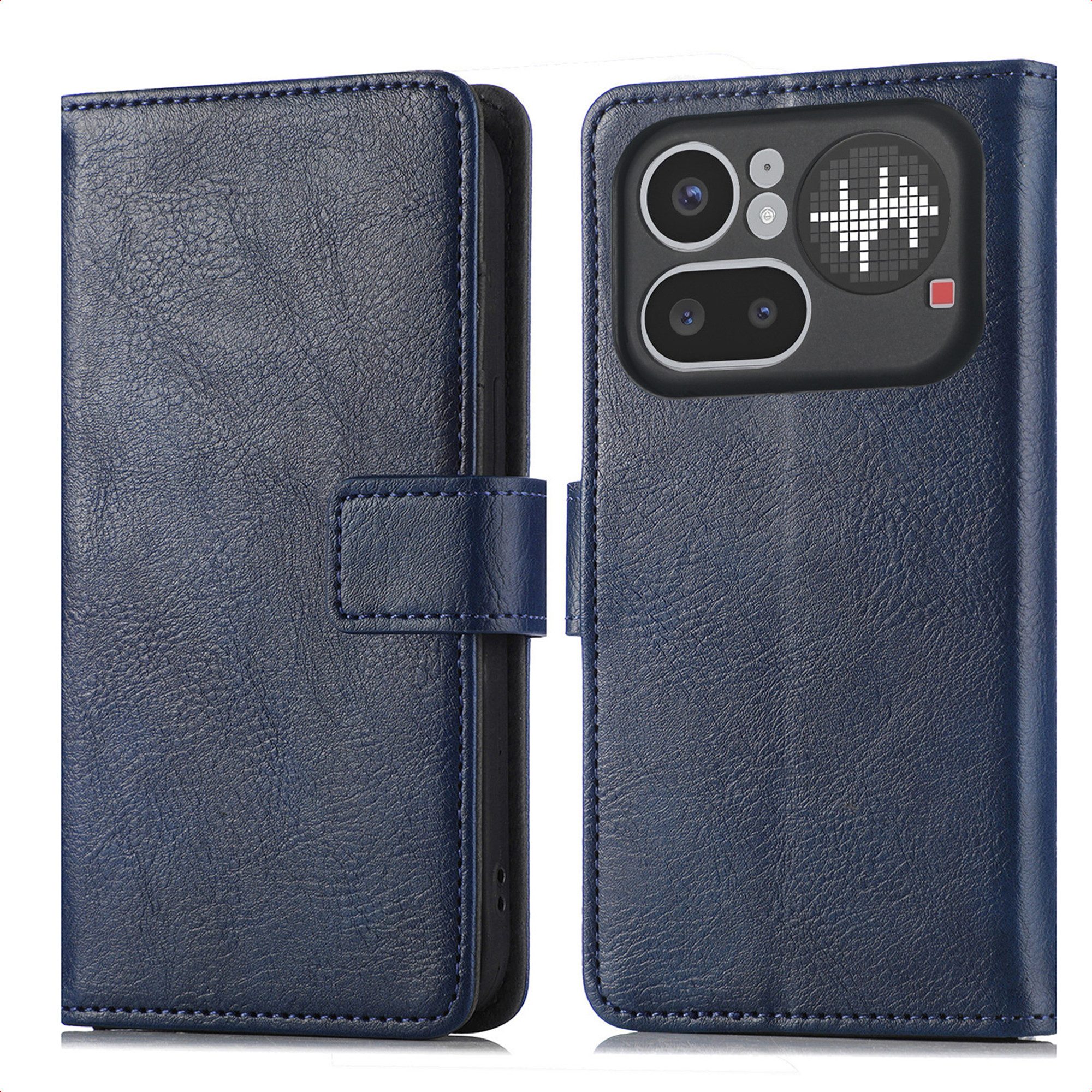 imoshion Flip Case imoshion Luxuriöse Klapphülle Nothing Phone (4a) Pro - Dunkelblau