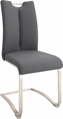MCA furniture Freischwinger Artos (Set, 2 St), Stuhl mit Echtlederbezug, bis 140 Kg belastbar