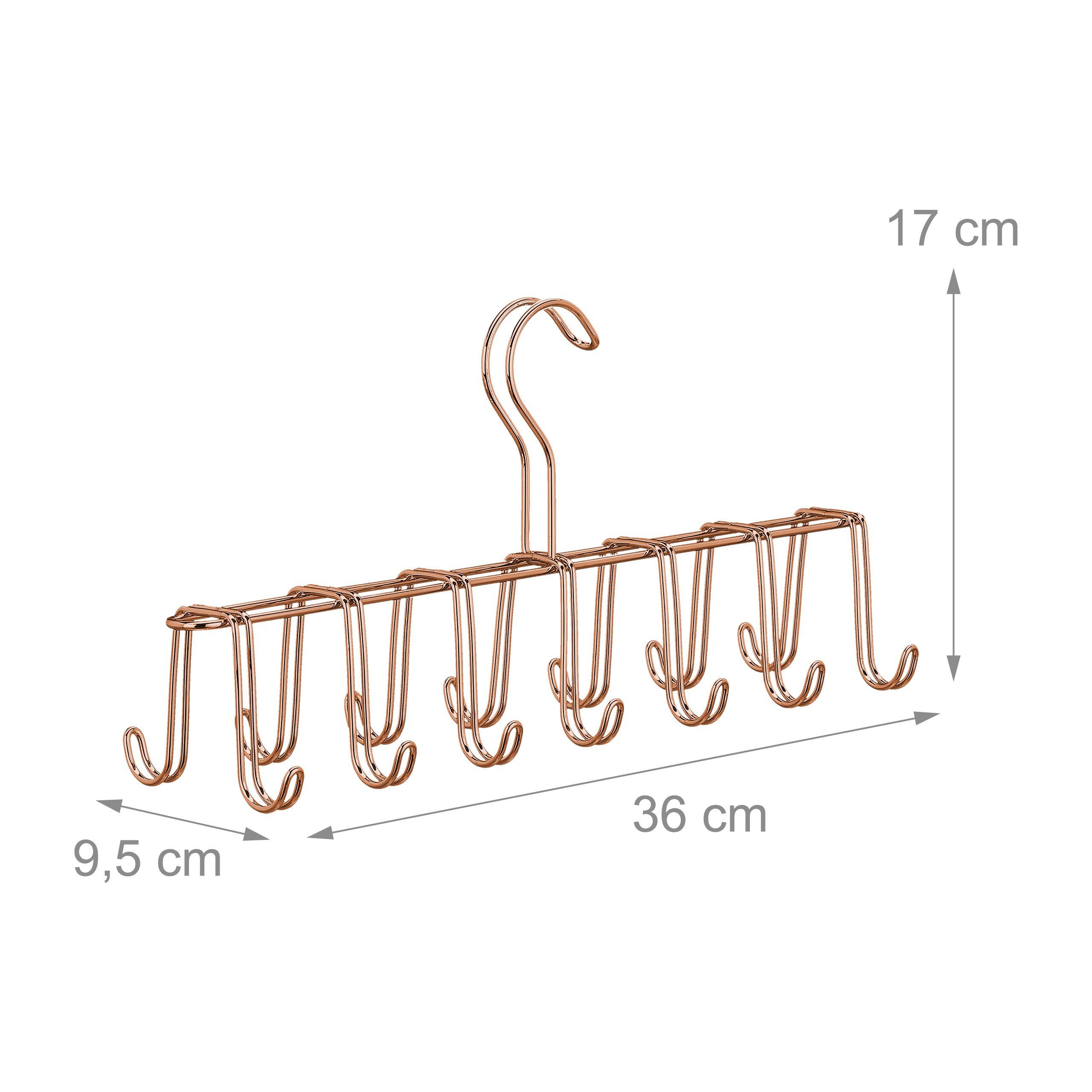 Gürtelhalter 3 relaxdays kupfer x Gürtelhalter Metall