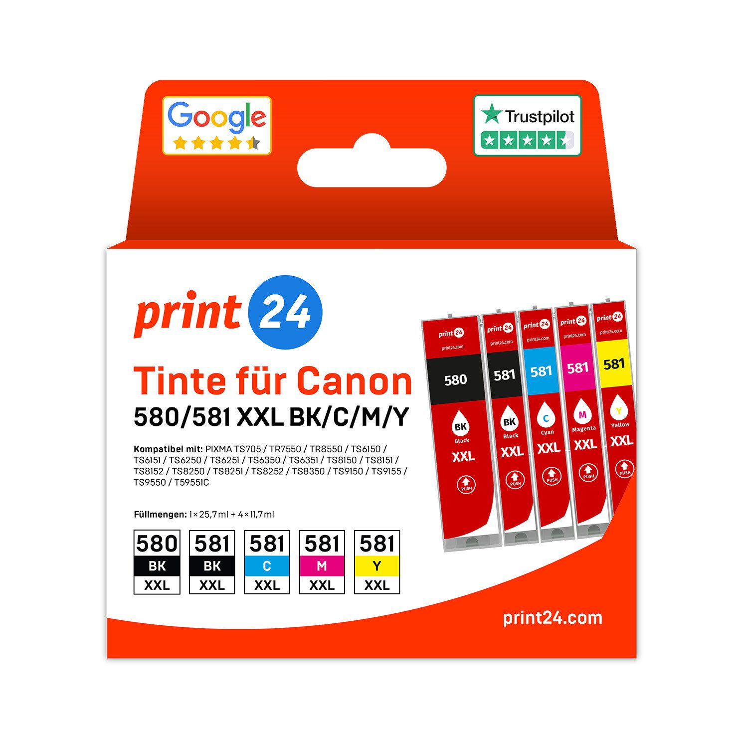 print24 Tintenpatrone (10-tlg)