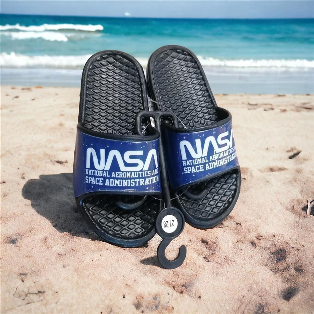 NASA Badeschuhe / Badeschlappen "NASA" mit Logoschriftzug Badeschuh