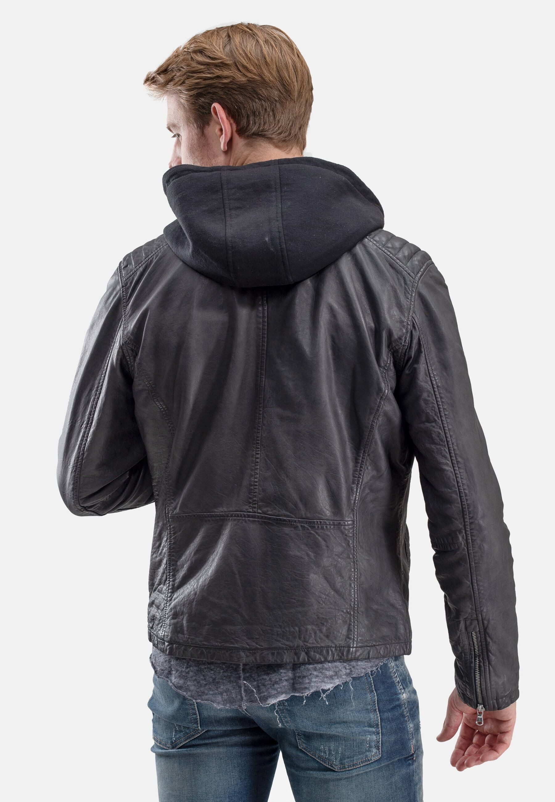 18N62 Lederjacke NECOOLALEE (1-St) aus weichem Nappaleder