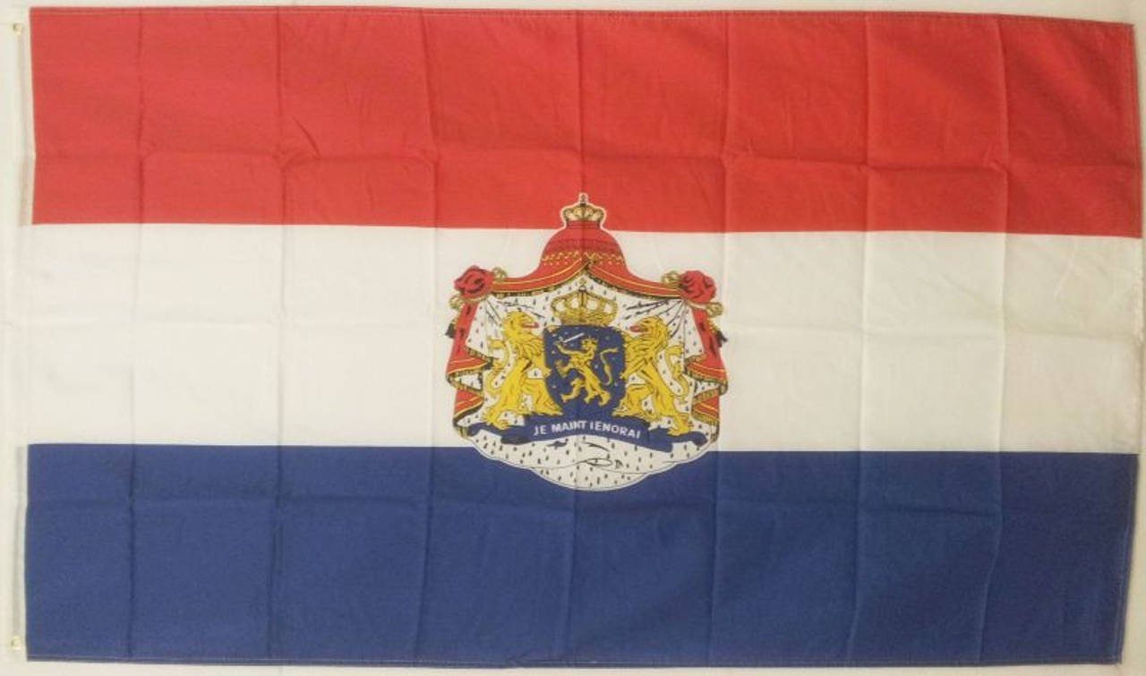 flaggenmeer Flagge Niederlande mit Wappen 80 g/m²