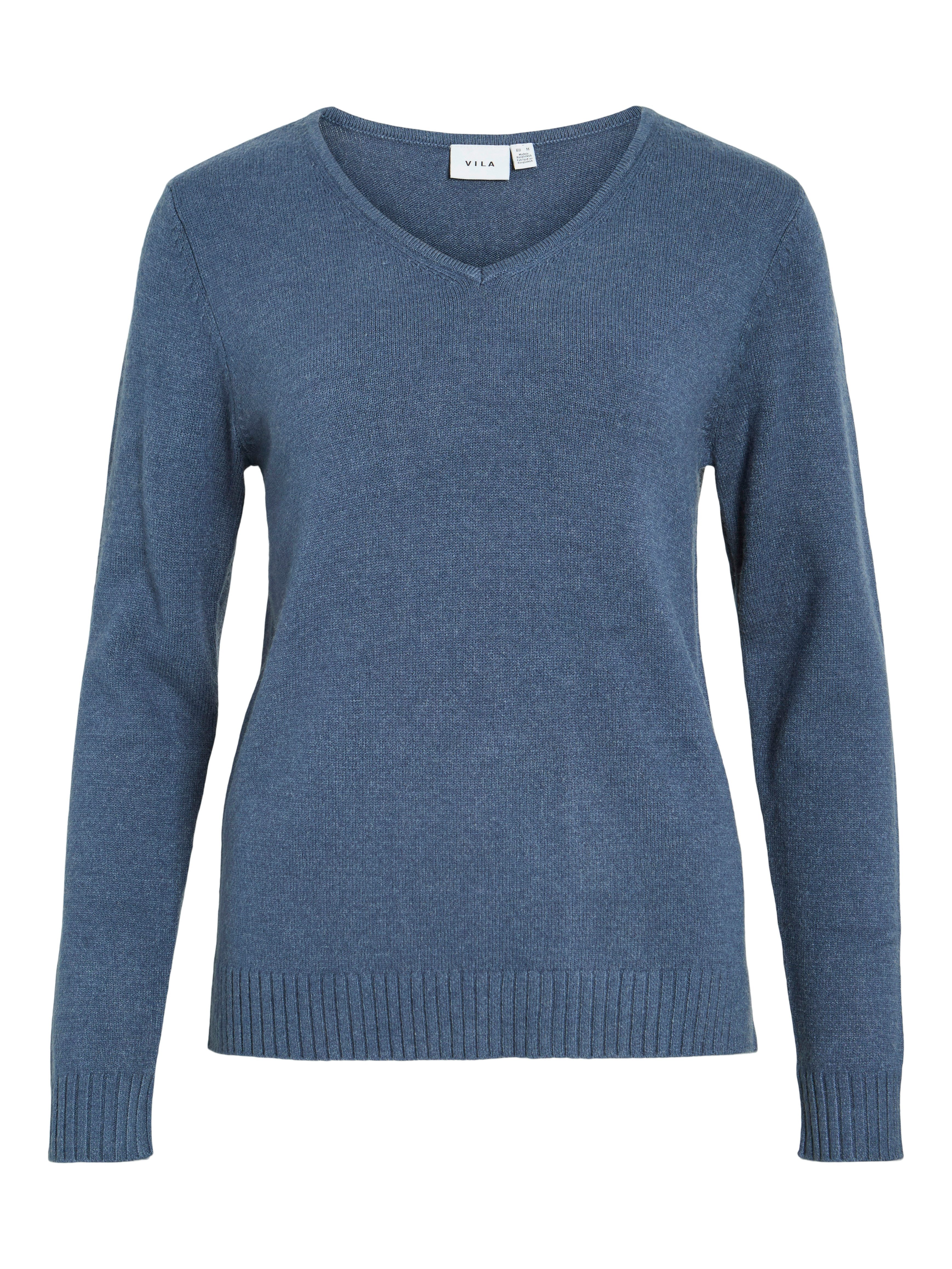 Vila V-Ausschnitt-Pullover VIRIL V-NECK L/S KNIT günstig online kaufen