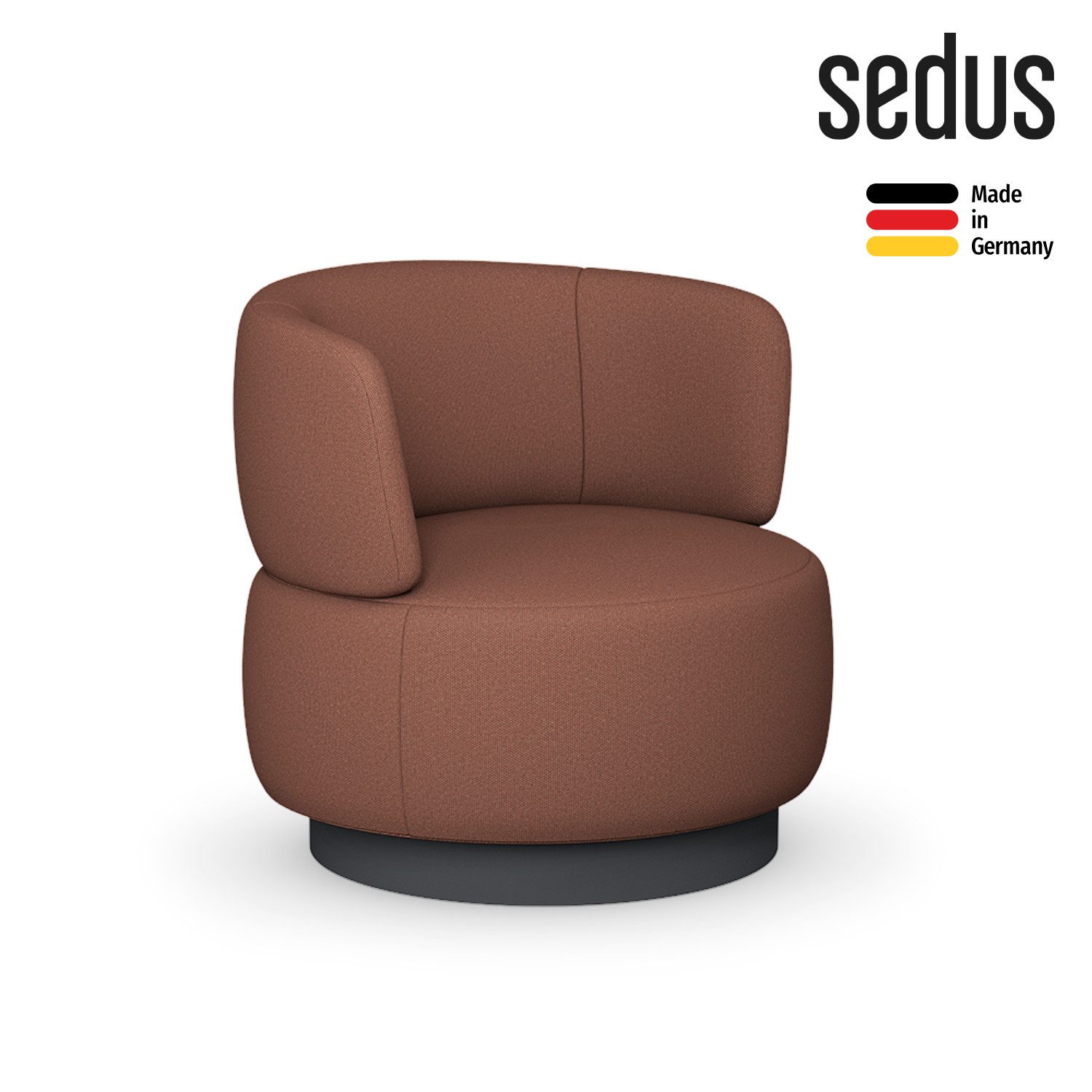 sedus Loungesessel se:living Sessel (Made in Germany, 5 Jahre Garantie), ergonomischer Loungesessel