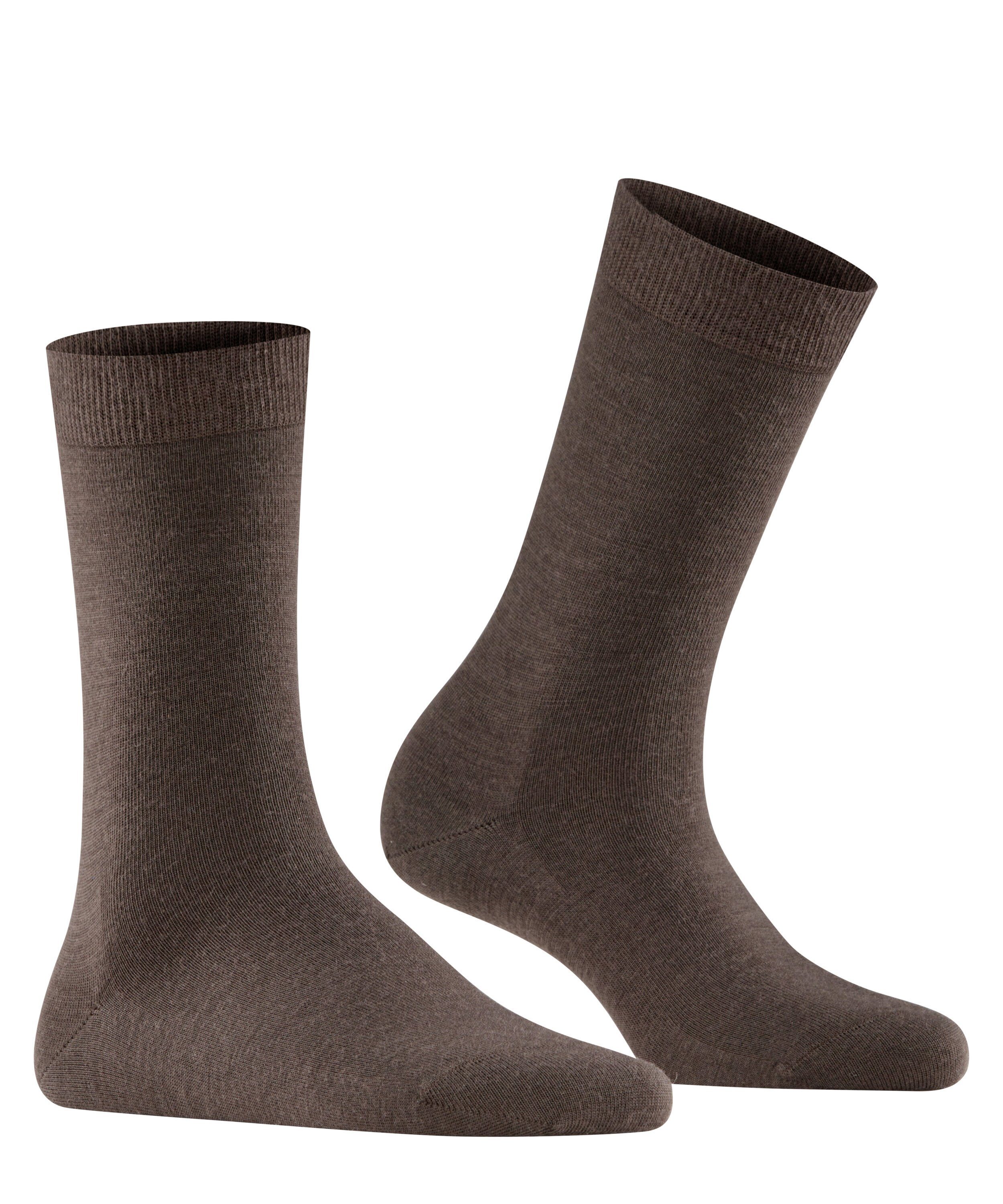 Softmerino Socken (5239) brown (1-Paar) FALKE dark