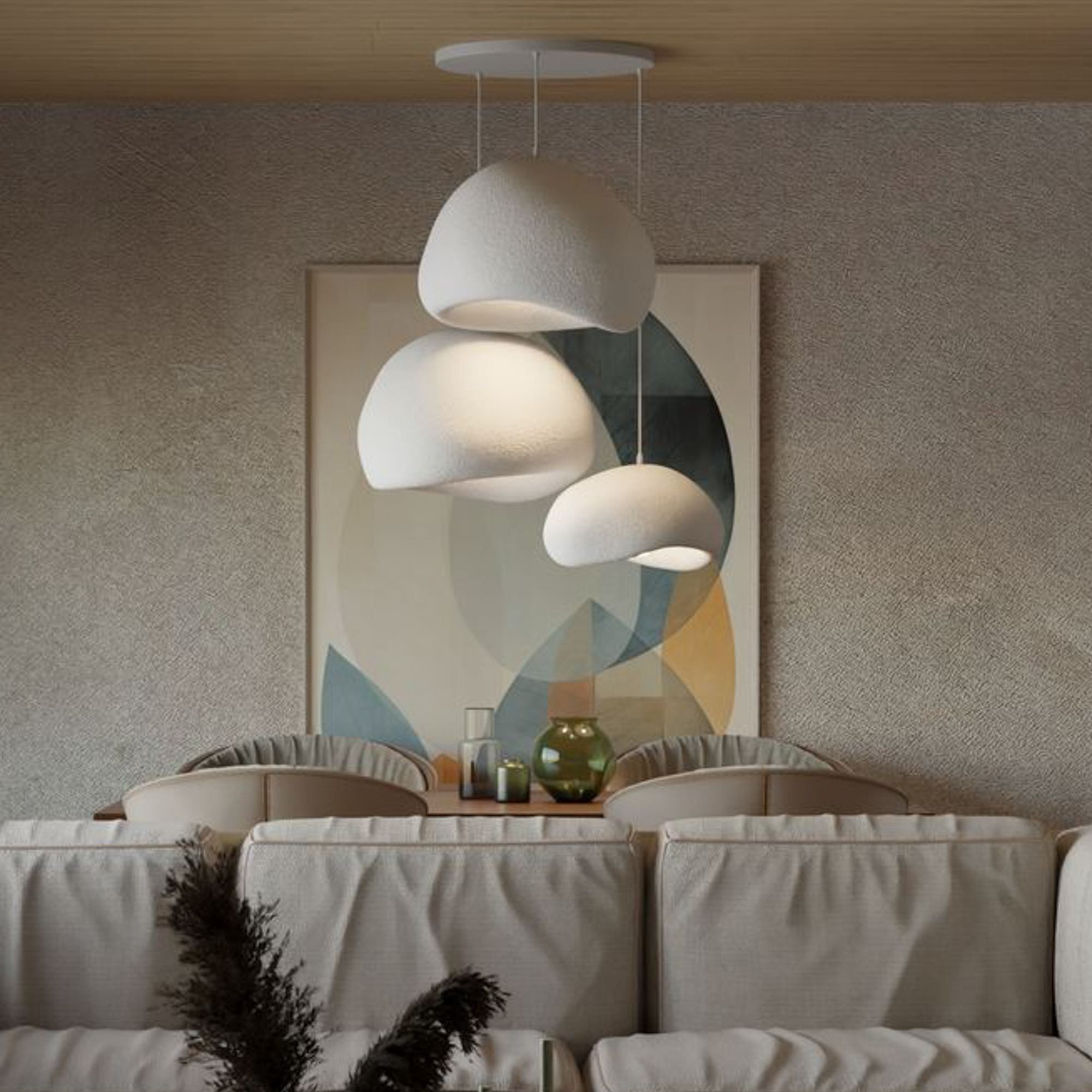 Opviq Kronleuchter Sabi Ashveils, Ohne Glühbirne, Tageslichtweiß, %100 Poly günstig online kaufen