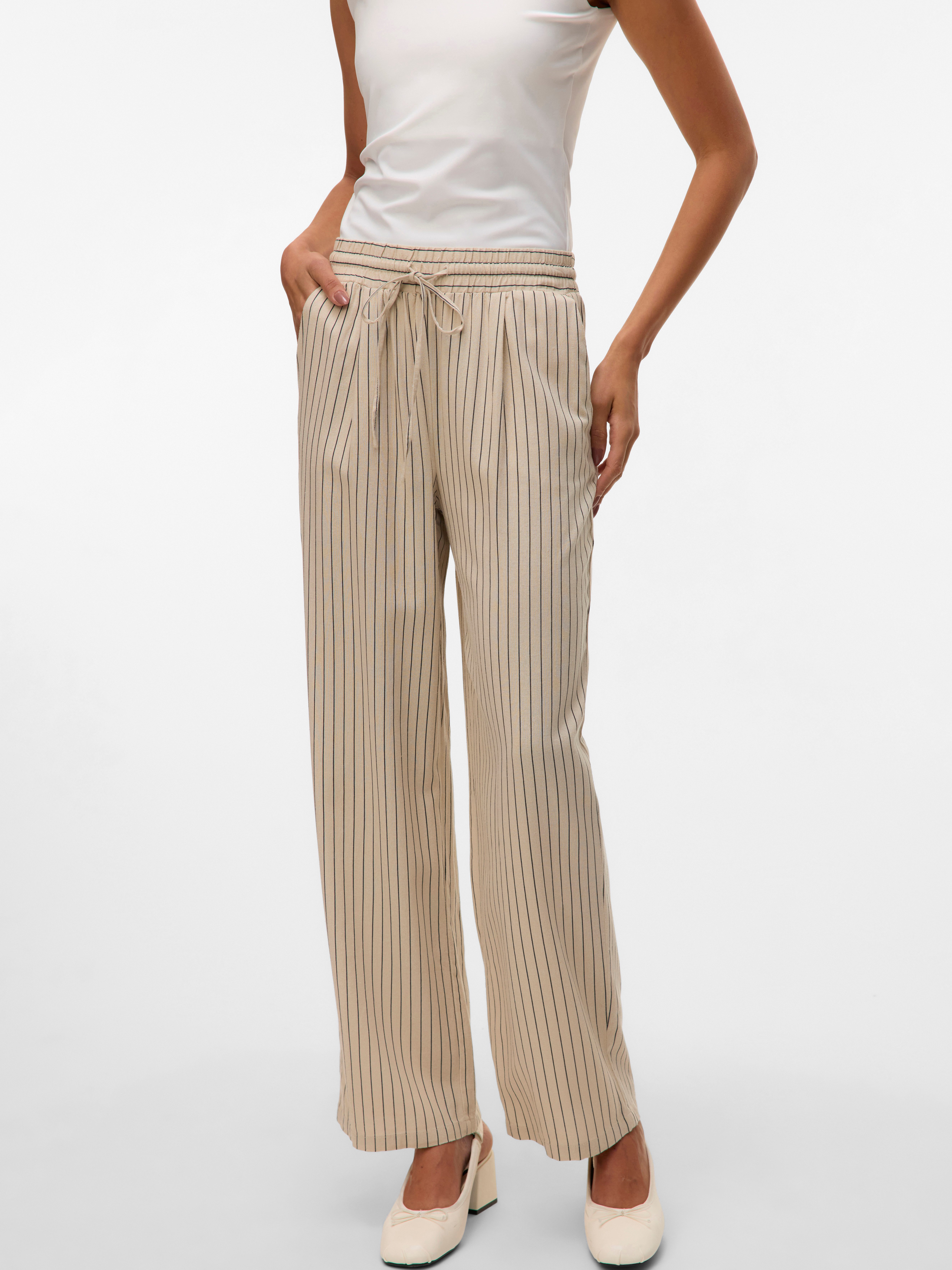 Vero Moda Schlupfhose VMJESMILO HW WIDE PANTS WVN NOOS mit Seitentaschen günstig online kaufen