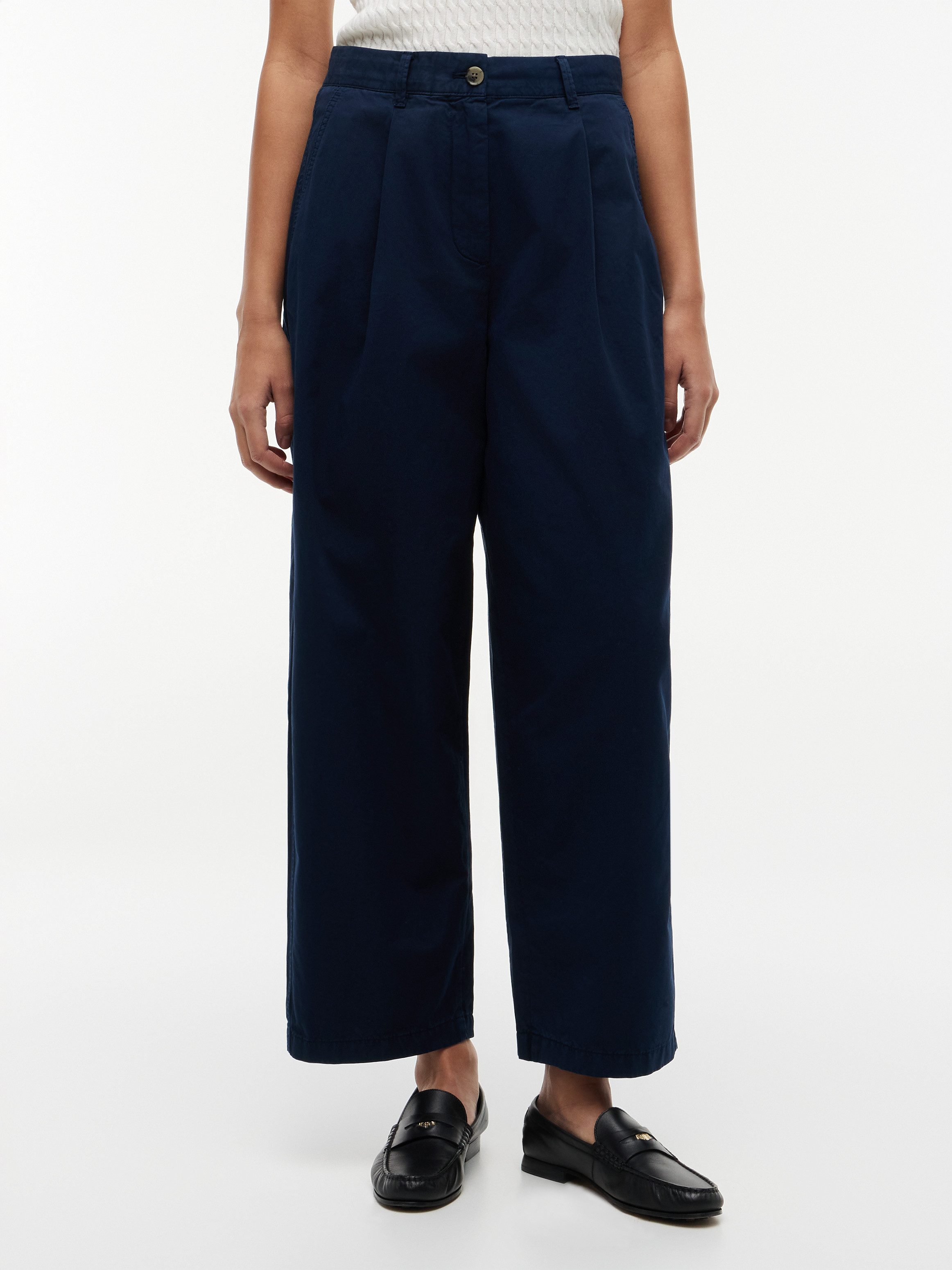 Tommy Hilfiger Chinohose COTTON BARREL CHINO Baumwolle, Barrel Fit