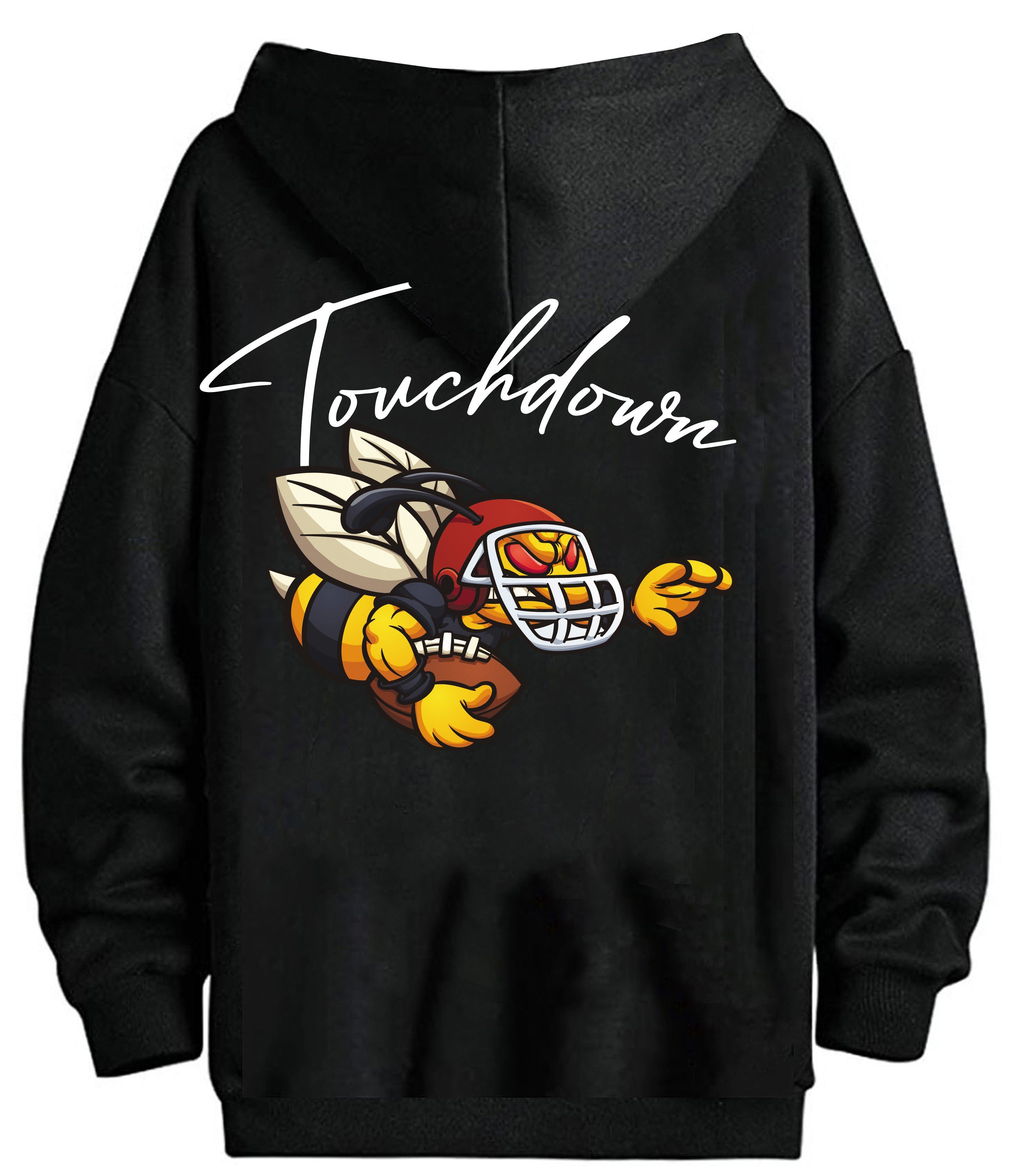 RMK Kapuzenpullover Herren Hoodie Pullover mit Kapuze American Football Touchdown