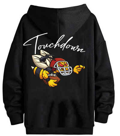 RMK Kapuzenpullover Herren Hoodie Пуловери mit Kapuze American Football Touchdown