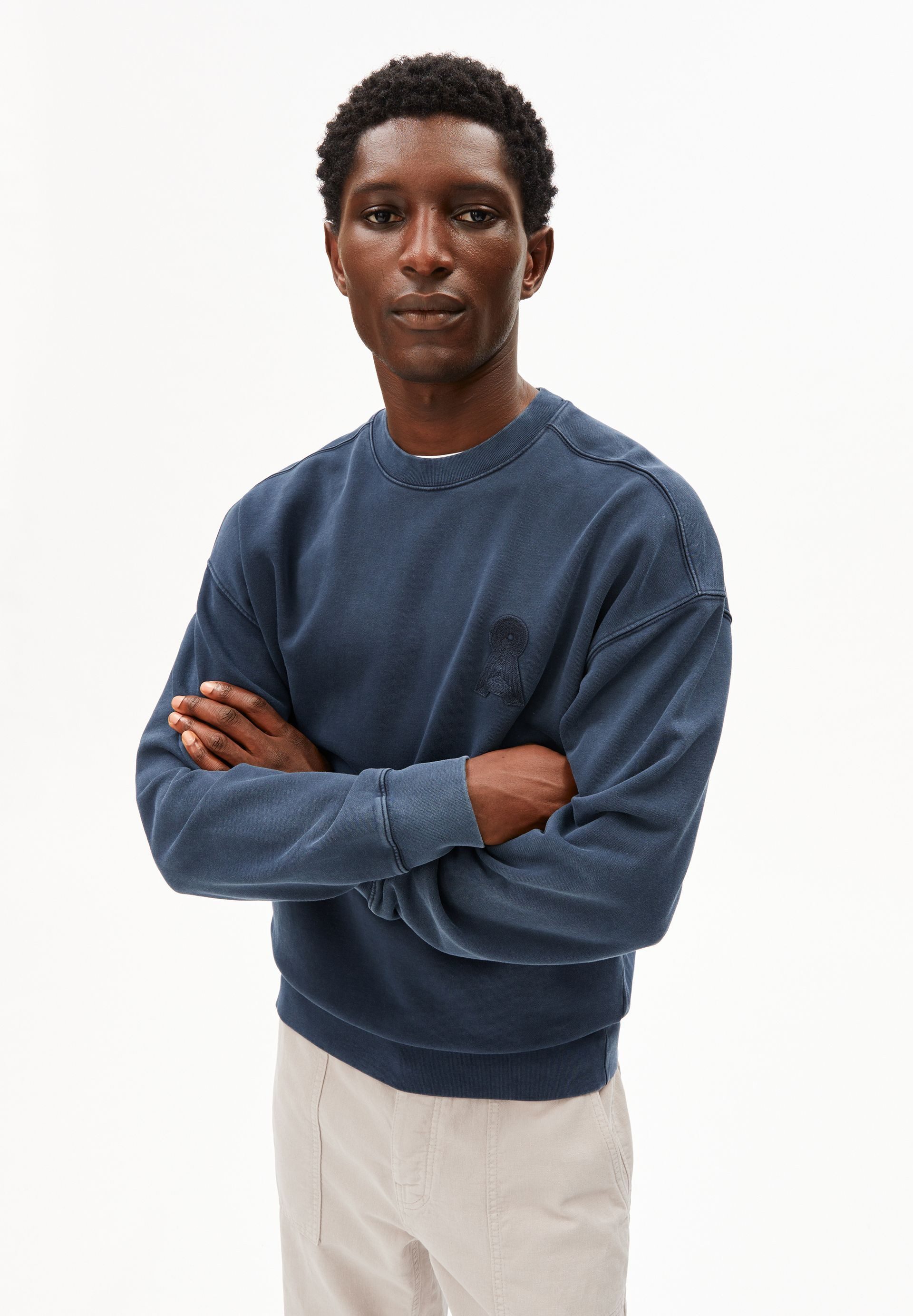 Armedangels Sweatshirt ICONIC Å GMT DYE Pullover aus Bio-Baumwolle Relaxed Fit