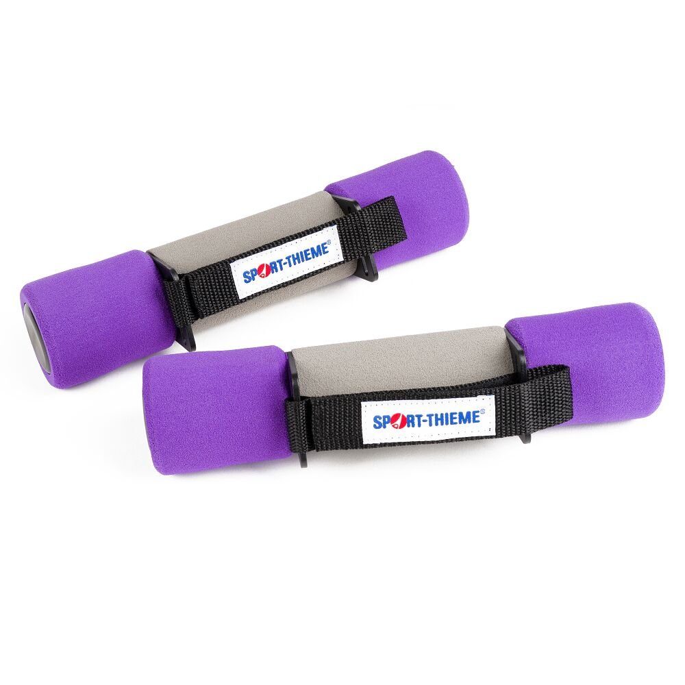Sport-Thieme Aerobic, Griff Gymnastikhantel Violett ummantelt 2 Softgummi kg, Gymnastikhantel für komfortablen