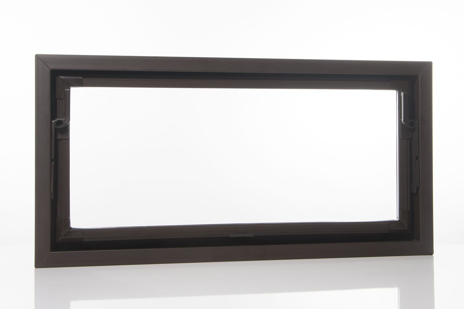 ACO Severin Ahlmann GmbH & Co. KG Kellerfenster Zweifach-Isolierglas Kunststoff Kippfenster braun, Größe: 100x80cm, wärmeisolierend, Schutzgitter nachrüstbar
