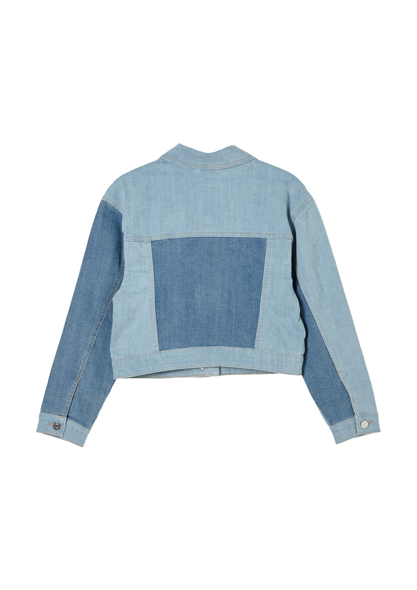 mit Blocking s.Oliver Waschung Funktionsjacke Colour Jeansjacke