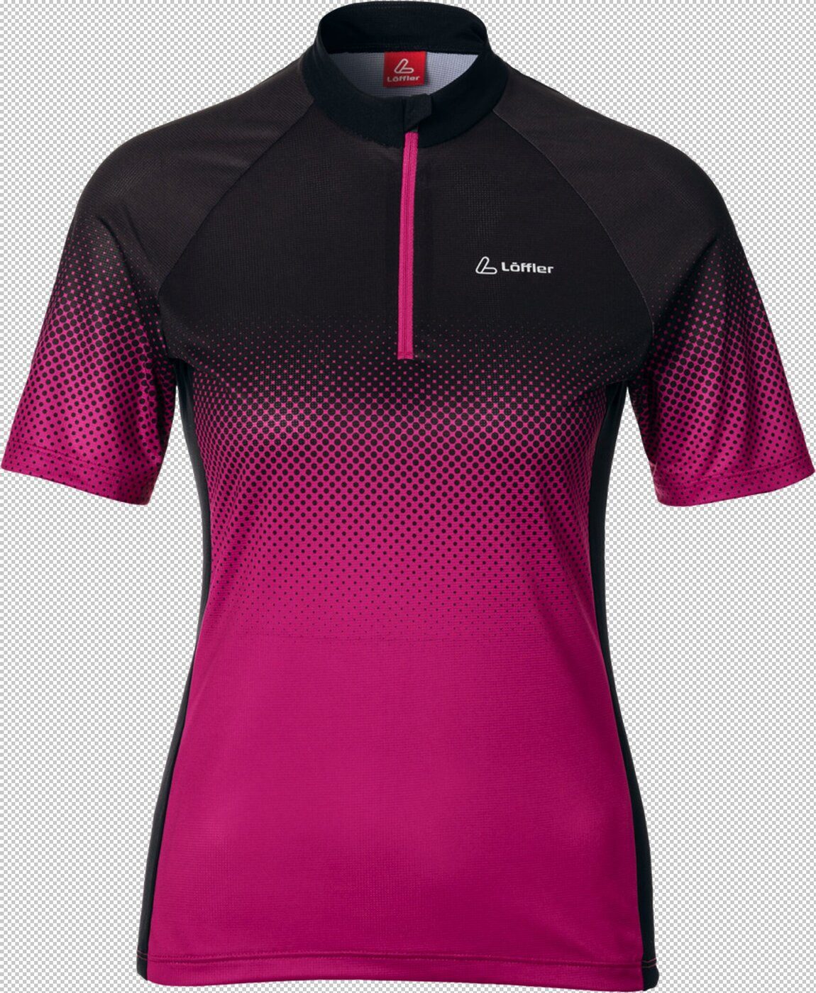Löffler Radtrikot DA. BIKE-JERSEY DOTS MID MAGENTA