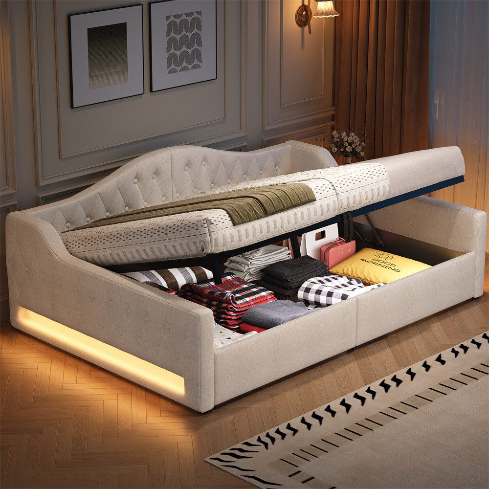 REDOM Daybett Funktionsbett,Tagesbett,Schlafsofa (Gepolstertes Tagesbett mi günstig online kaufen