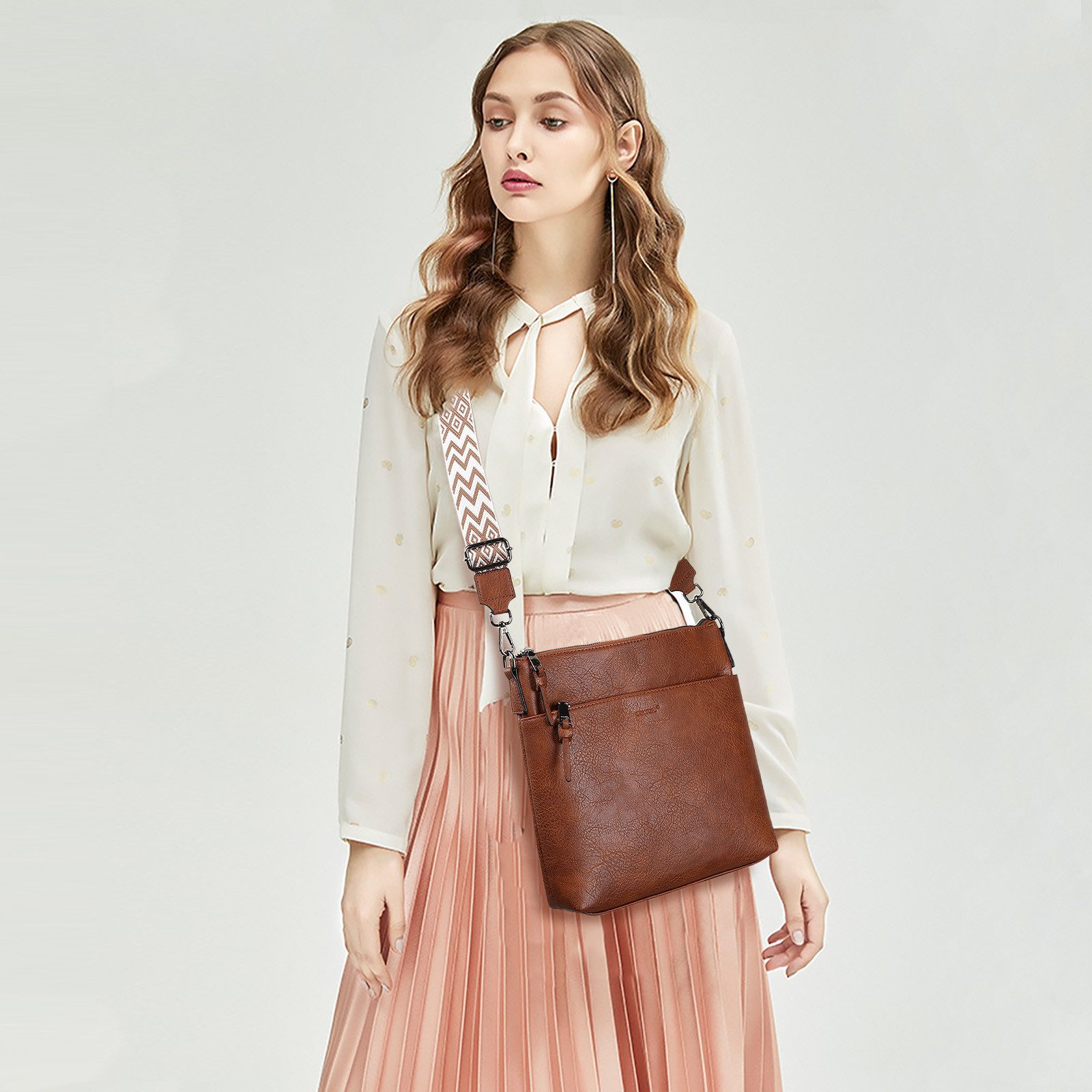 Defe Umhängetasche Damen Handtasche Klein Henkeltasche günstig online kaufen