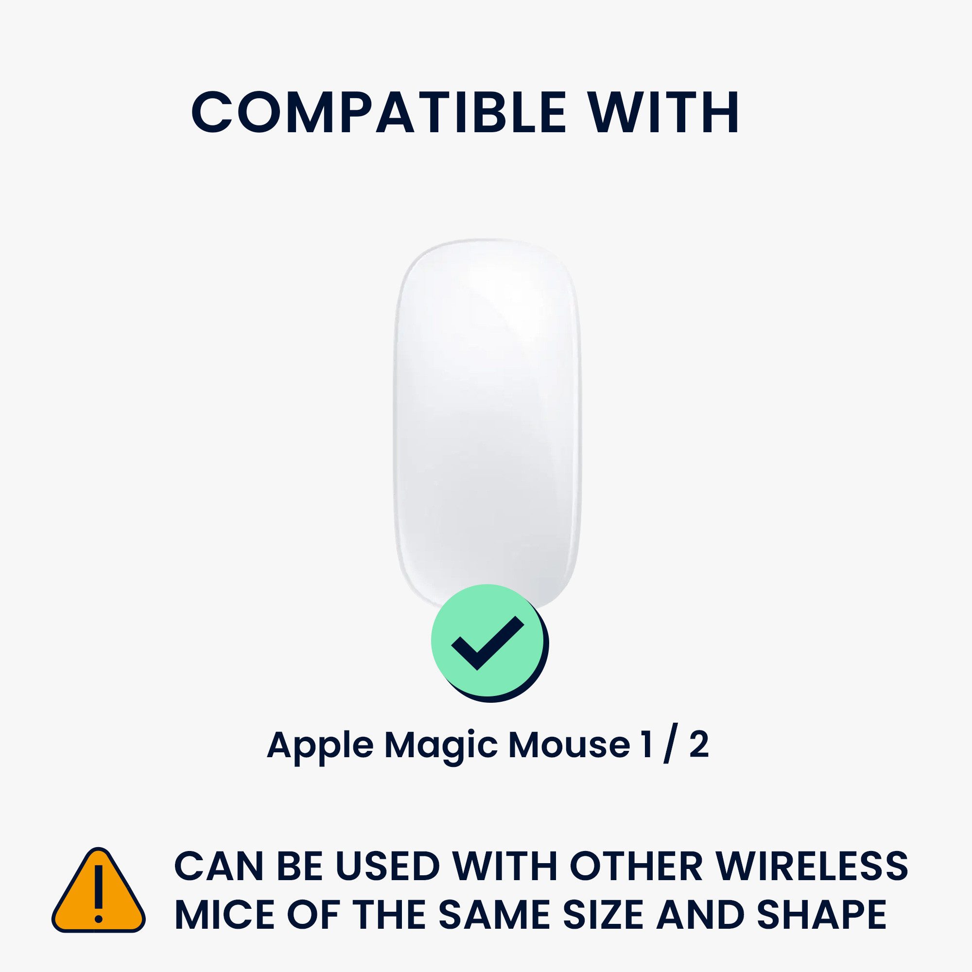kwmobile Schutz-Set Maus Tasche für Apple Magic Mouse 1 / 2 Hülle, Case für Bluetooth Maus aus robustem Cord und Neopren Stoff