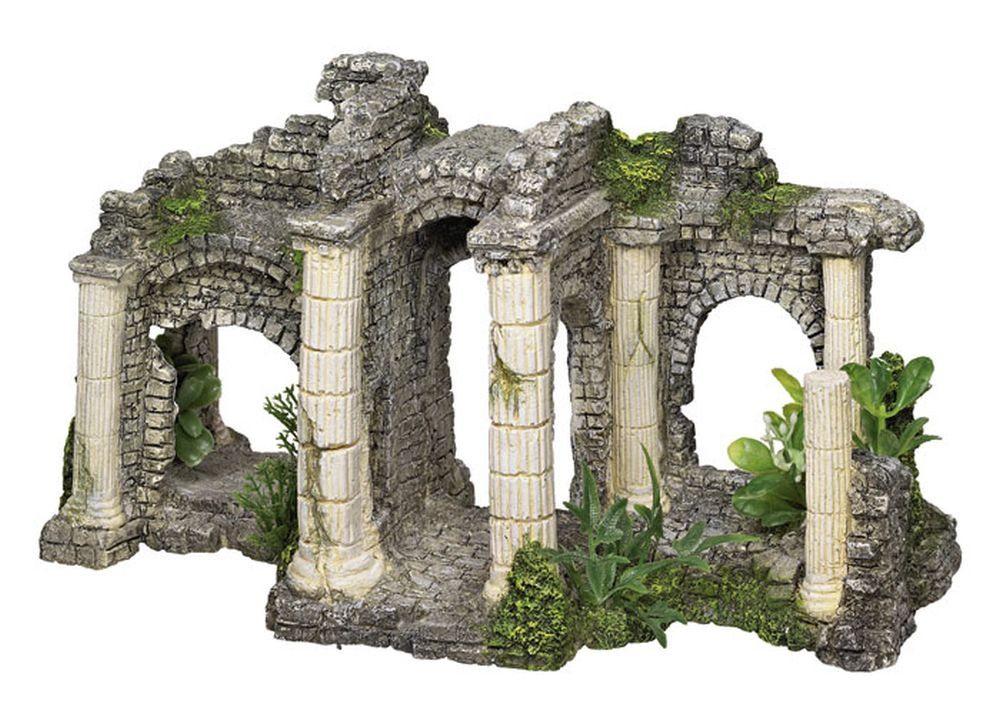 Aquariendeko Aqua Ornaments "HADRIANS TOR" mit Pflanzen L27,5