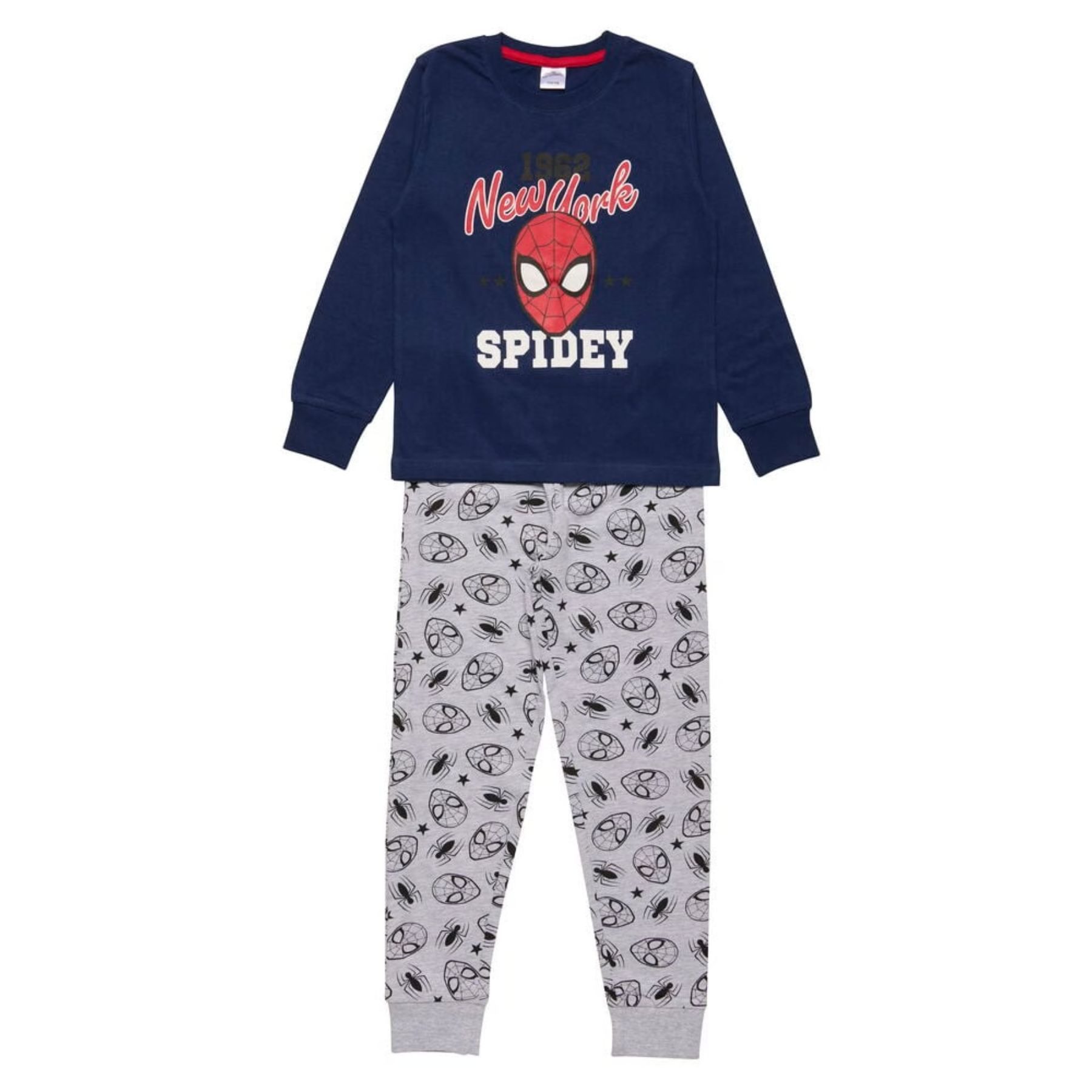 MARVEL Pyjama Spider Man Kinder Nachtwäsche Schlafanzug Baumwolle Mehrfarbig