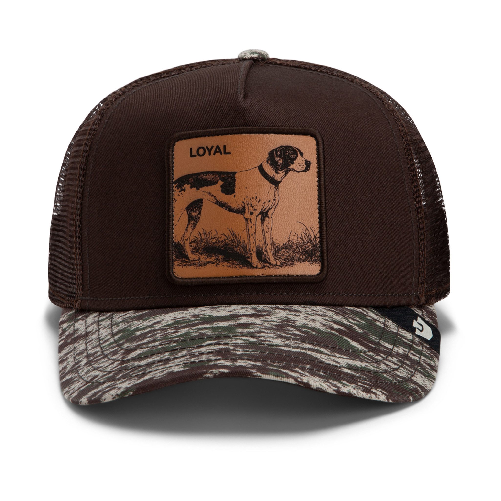 GOORIN Bros. Trucker Cap Goorin Bros. OG Trucker Cap Core Mesh Camo Engraved Dog Camouflage (Basecap, Basecap, Meshcap, Trucker Kappe)
