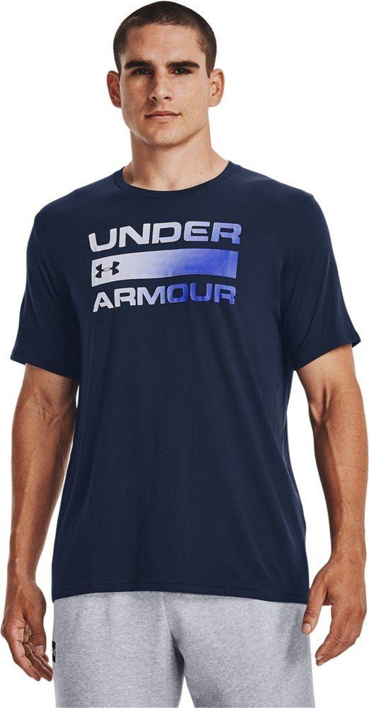 Under Black UA 001 Team Wordmark T-Shirt Issue Armour® Kurzarm-Oberteil
