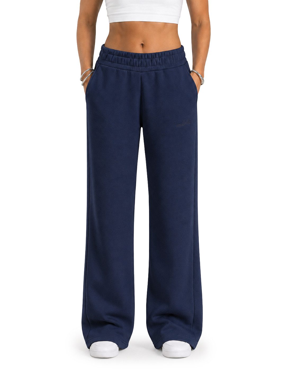 Smilodox Jogginghose Finy Jogger Damen, Loose Fit, Wide Leg, Baumwolle, für Gym & Alltag Baumwollmix, Tunnelzug, elastischer Bund, weich, Komfort