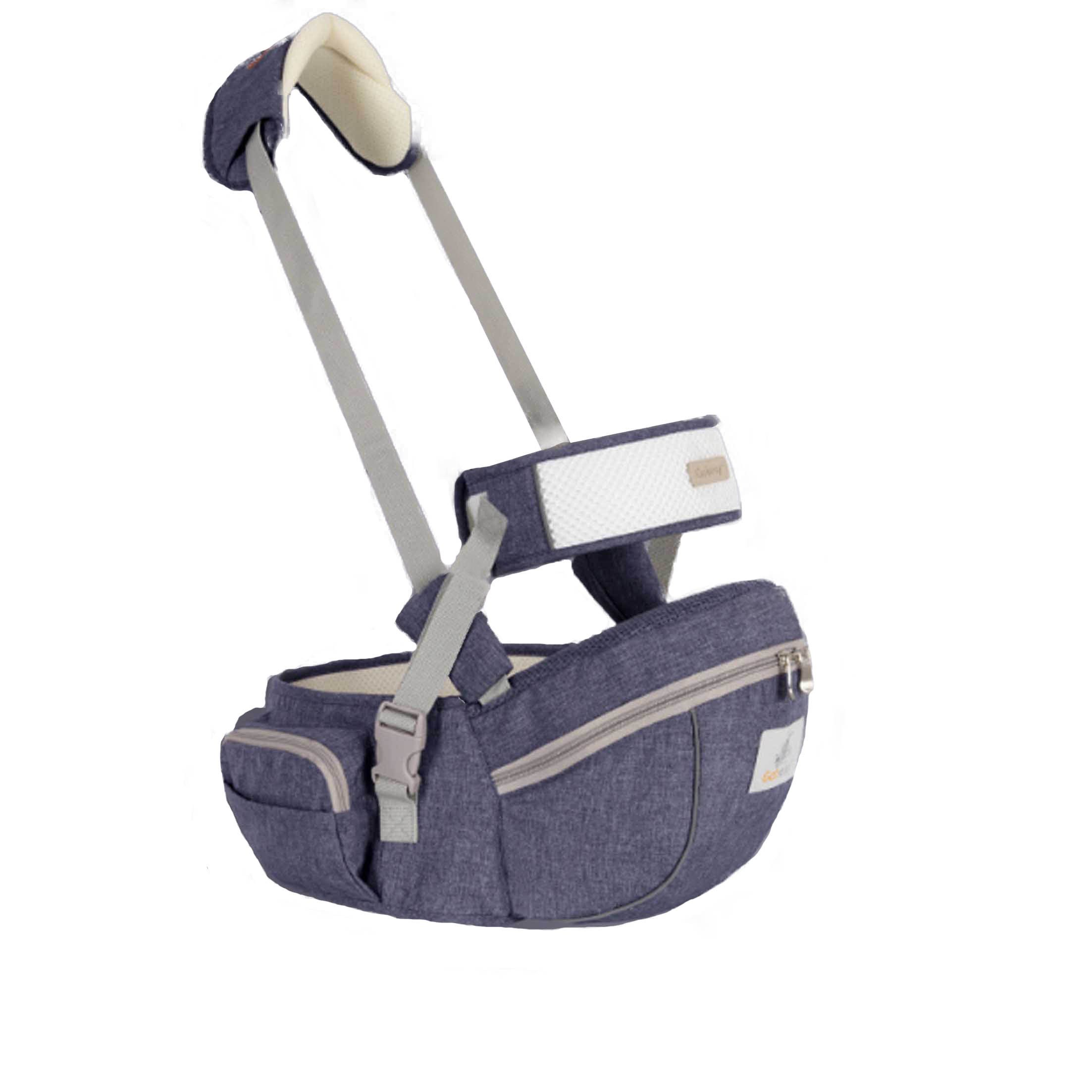 KINSI Bauchtrage Babytrage Taille Hocker,Schulter+Sicherheitsgurt,belastbar,verstellbar (Spar-Set), Große Kapazität, geringes Gewicht und gute Zähigkeit