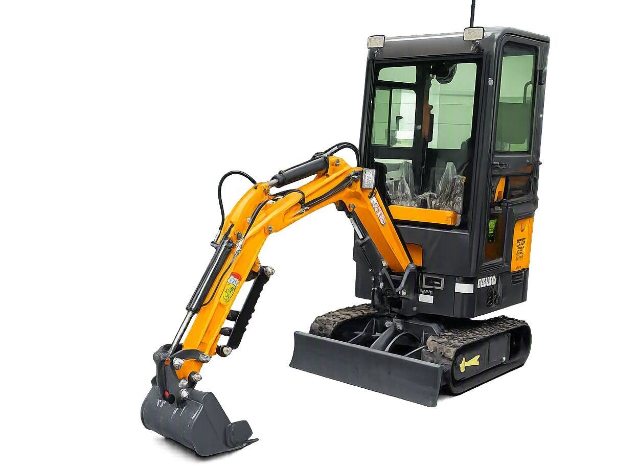 Teico Minibagger CK13CD Minibagger 1.3t – mit Kabine, 7kW Motor, kompakt & stark