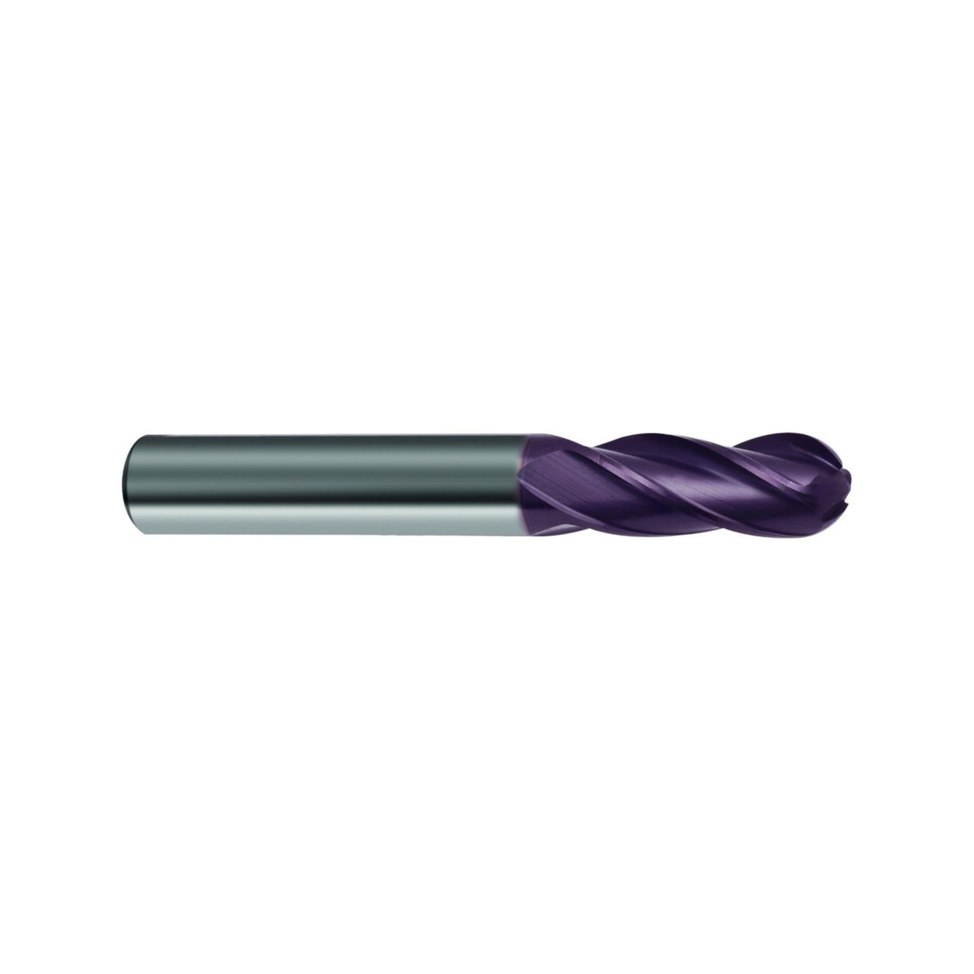 Gühring Fräser-Set Gühring Radiusfräser lang WN VHM FIRE Schaft HA Z4 12mm