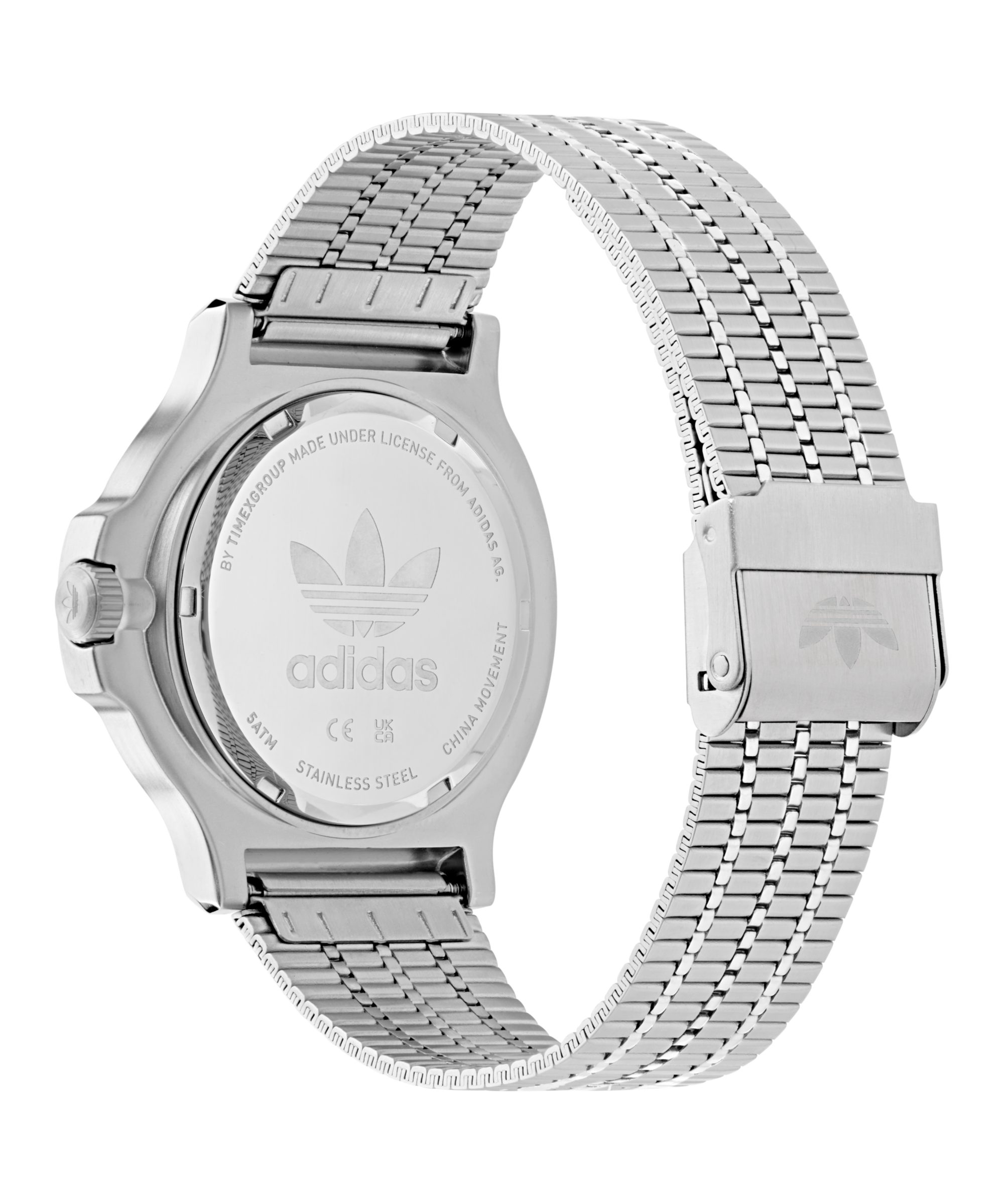 adidas Originals Quarzuhr EXPRESSION THREE AOFH255052I, Armbanduhr, Herrenuhr, Damenuhr, Edelstahlarmband, Leuchtzeiger