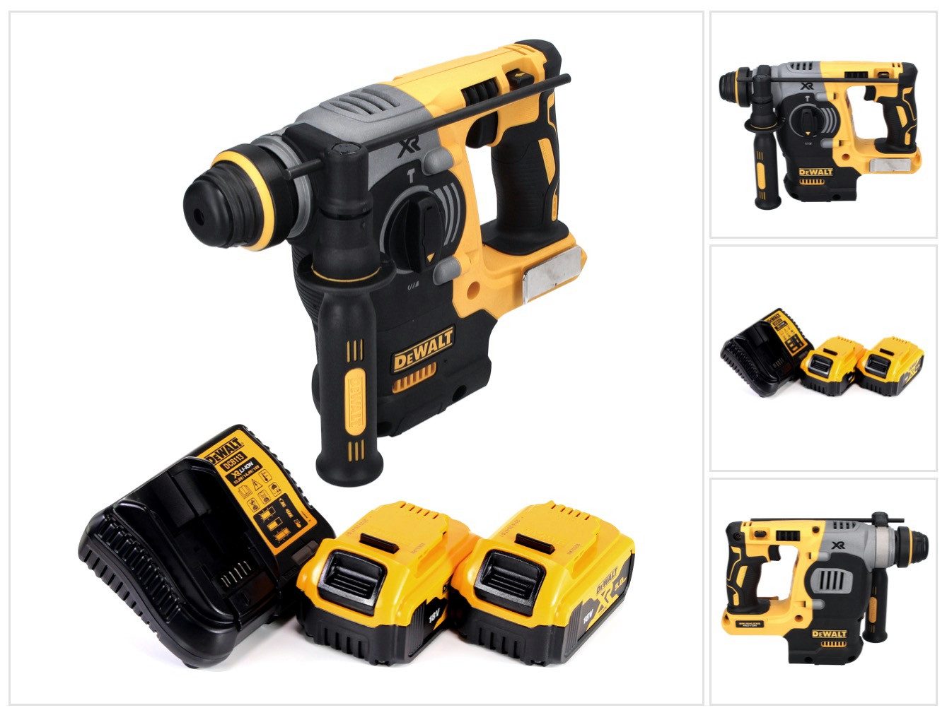 DeWalt Akku-Kombibohrhammer DCH 273 P2 Akku Kombihammer 18 V 2,1 J SDS Plus Brushless + 2x Akku 5