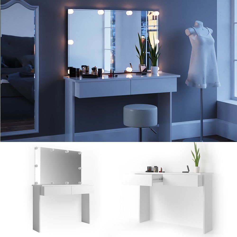 Vicco Schminktisch Azur, Weiß, 120 cm günstig online kaufen