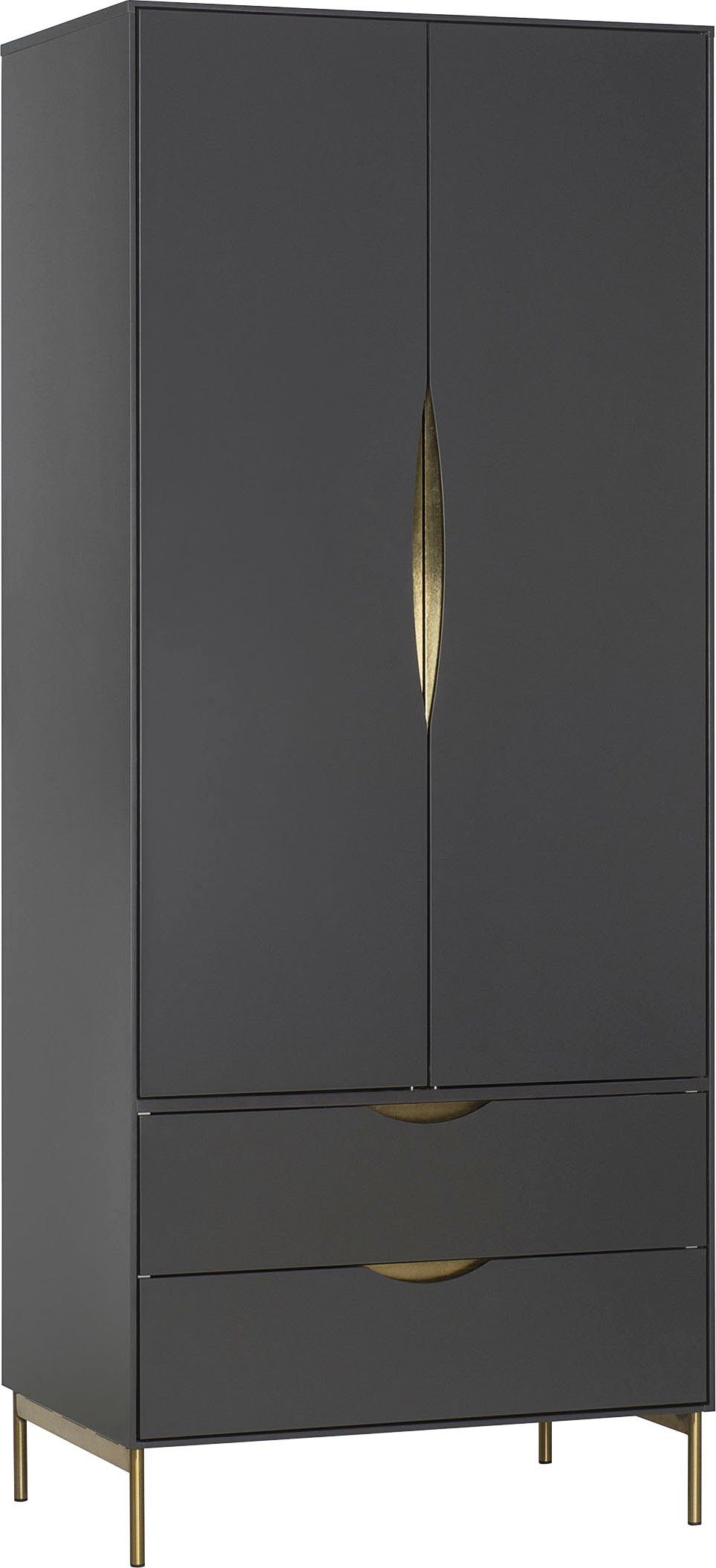 andas Kleiderschrank KOBE Schöne Griffe, viel Stauraum, Breite 80 cm, FSC®-zertifiziert