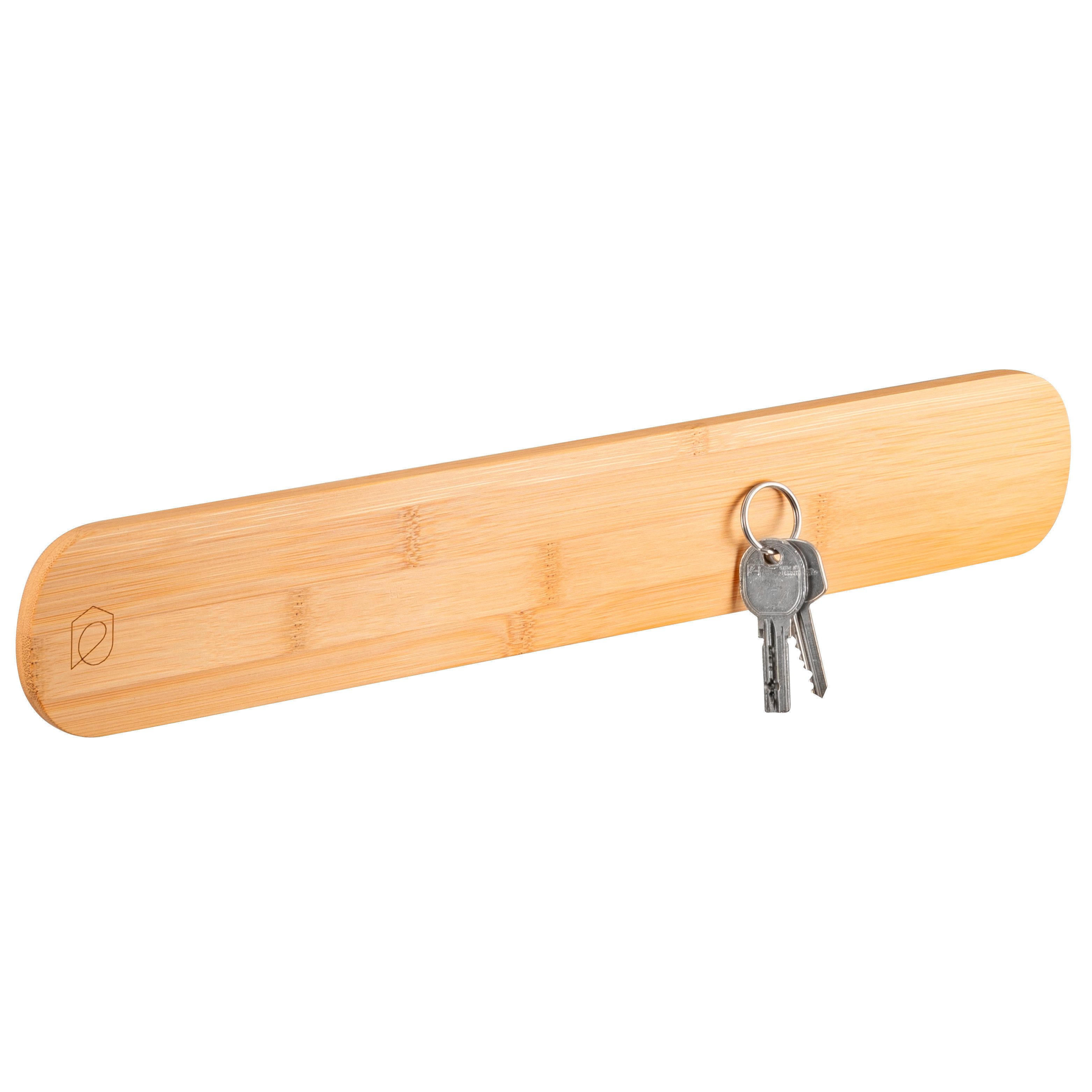 eluno Schlüsselkasten magnetische Schlüsselleiste aus Bambus günstig online kaufen