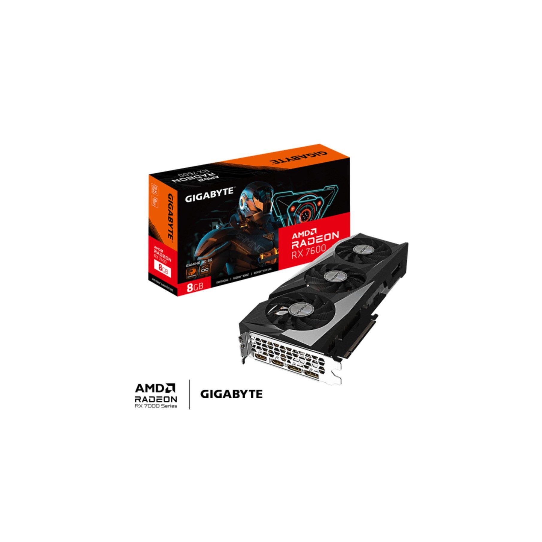 Gigabyte Radeon RX 7600 GAMING OC 8G Grafikkarte