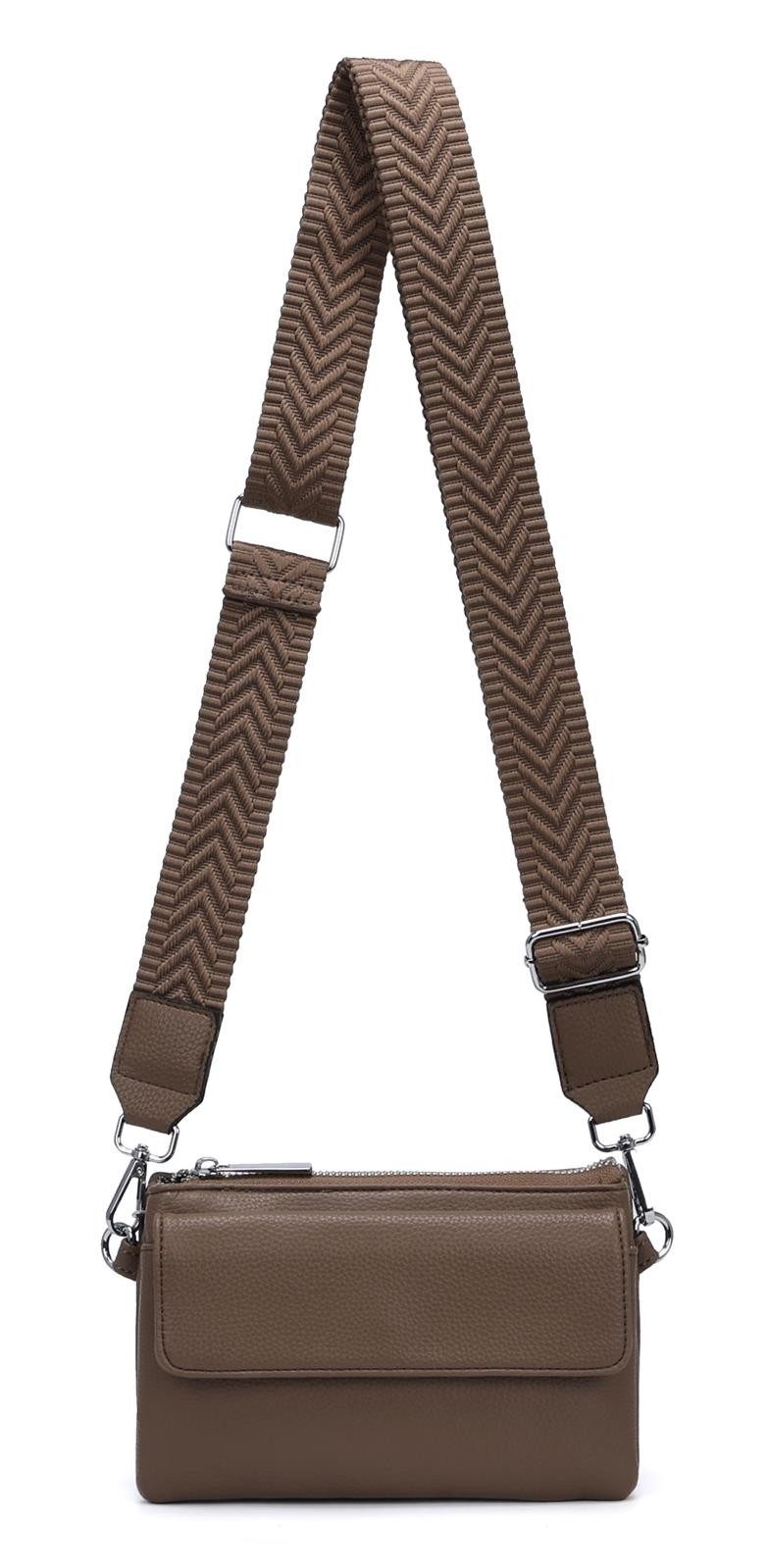 ITALYSHOP24 Geldbörse Damen Umhängetasche CrossBody Brieftasche günstig online kaufen