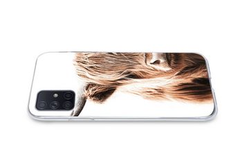 MuchoWow Handyhülle Schottischer Highlander - Kuh - Tiere, Handyhülle Samsung Galaxy A51, Smartphone-Bumper, Print, Handy