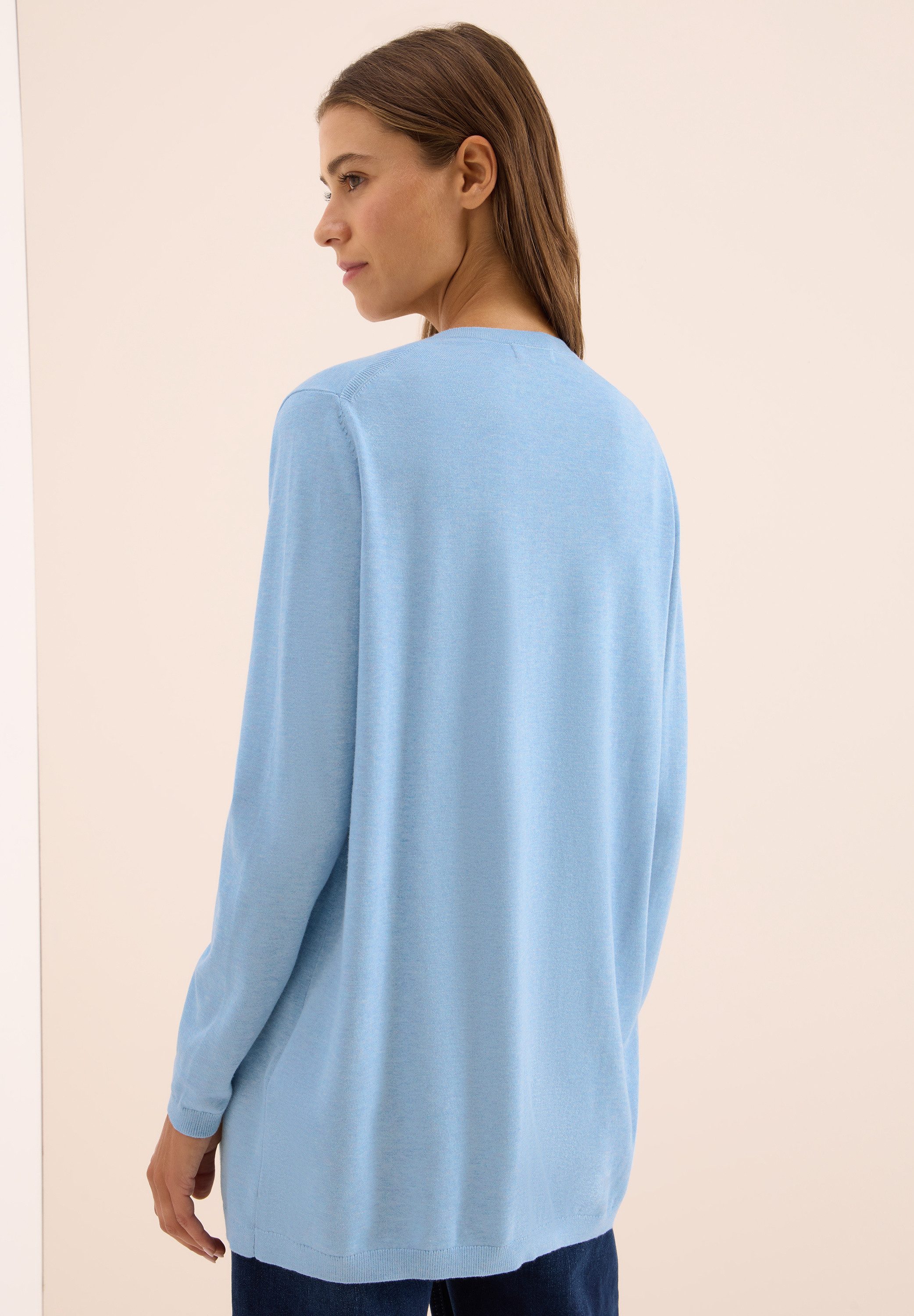 CECIL Longstrickjacke im soften Baumwoll-Mix
