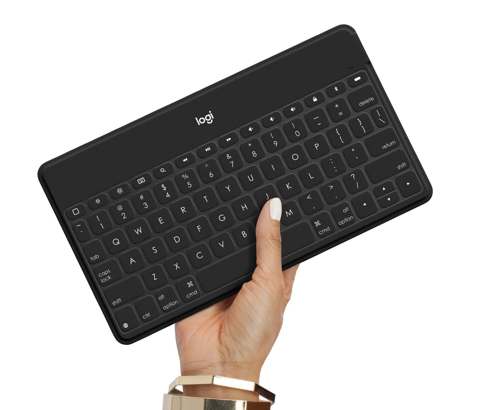 Logitech Keys-To-Go Tastatur für iPhone, iPad, Apple TV Schweizer QWERTZ Apple-Tastatur – Bild 5 von 5