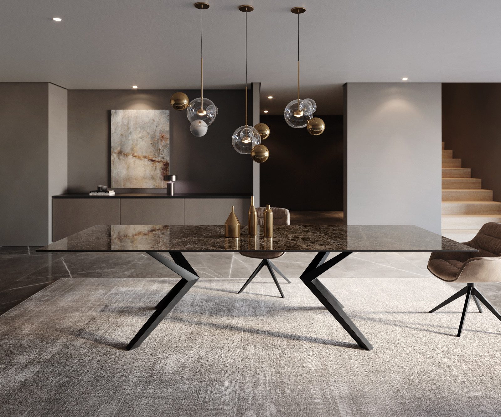 DELIFE Esstisch Edge, Keramik Laminam® Emperador günstig online kaufen