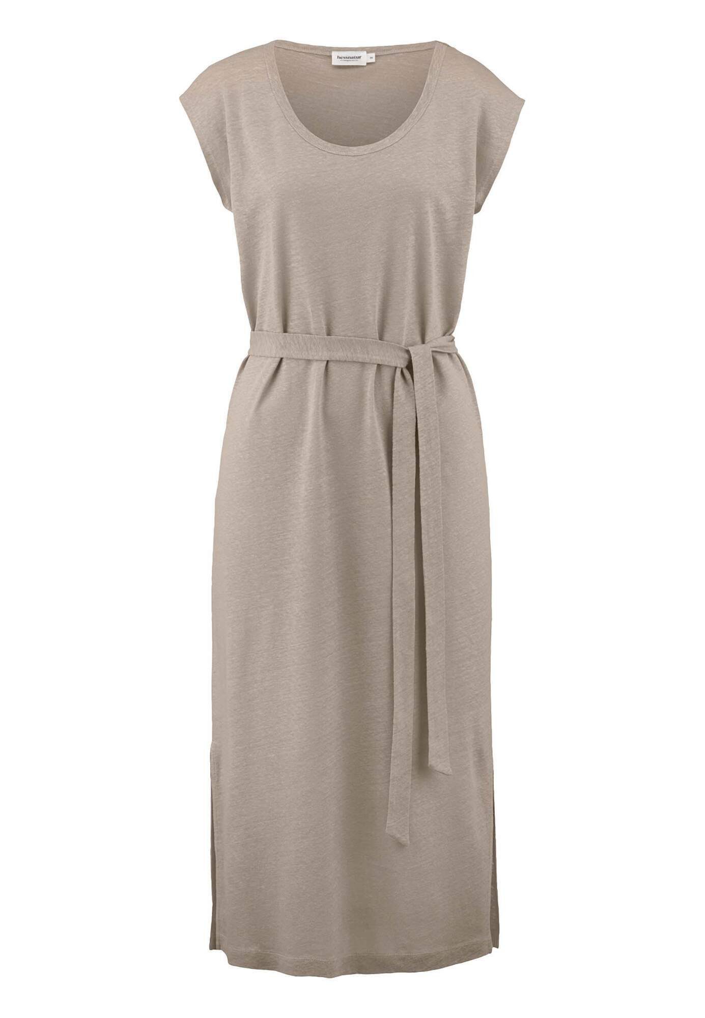 Hessnatur Jerseykleid Relaxed aus Leinen und Bio-Baumwolle (1-tlg)