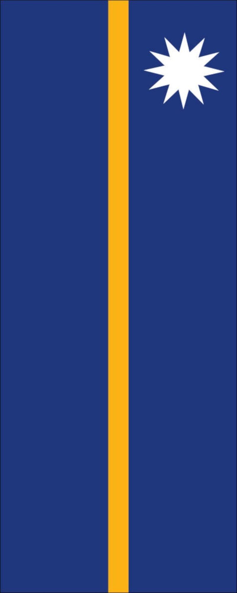 Nauru flaggenmeer Flagge 110 Flagge g/m² Hochformat