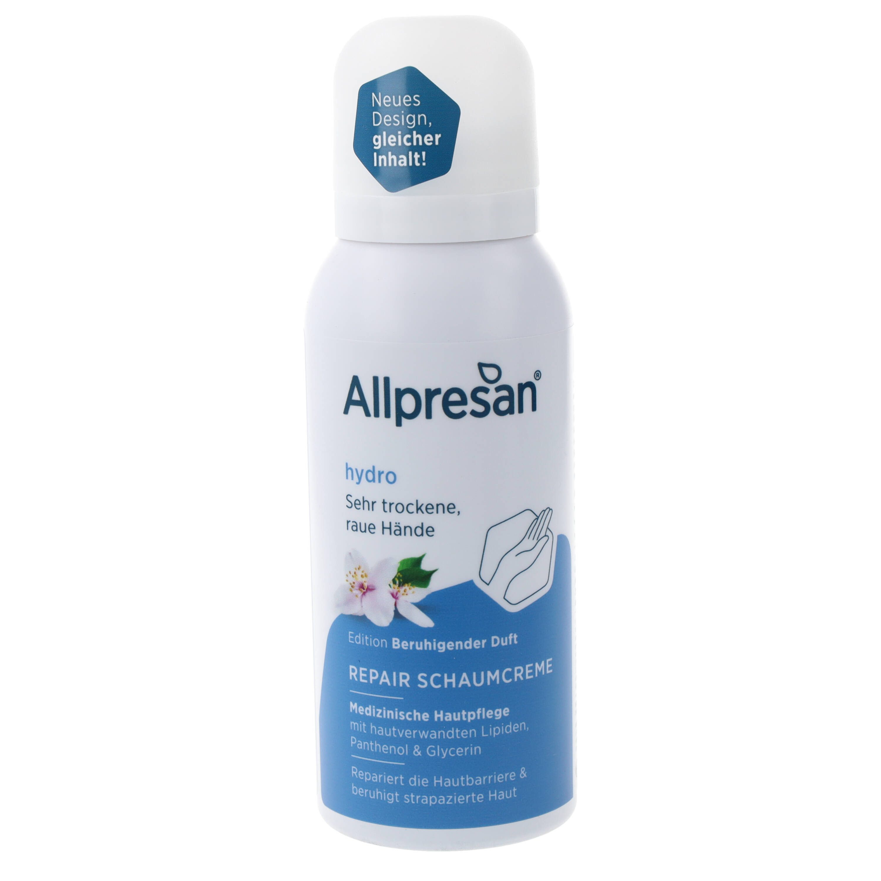 Allpresan Handmousse Allpresan derma med HAND Spezial-Pflegeserie -Produkt wählbar- Reparierende, 1-tlg., schnell einziehende, medizinische Hautpflege für trockene Hände