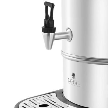Royal Catering Heißwasserspender Wasserkocher 20 L Glühweinkocher Teekocher Edelstahl Abtropfschale, 20 l, 2200 W
