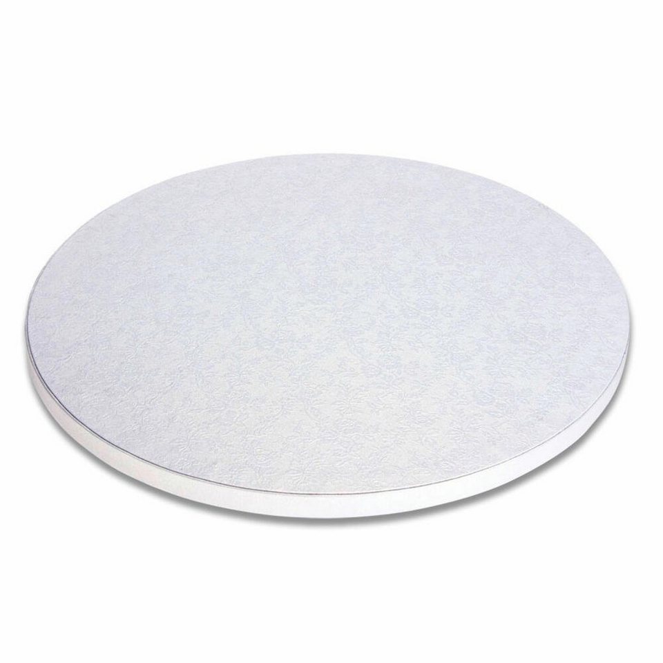 STÄDTER Kuchenplatte Rund Extra Stark Ø 35 cm, Pappe, aus  aluminiumkaschierter Pappe